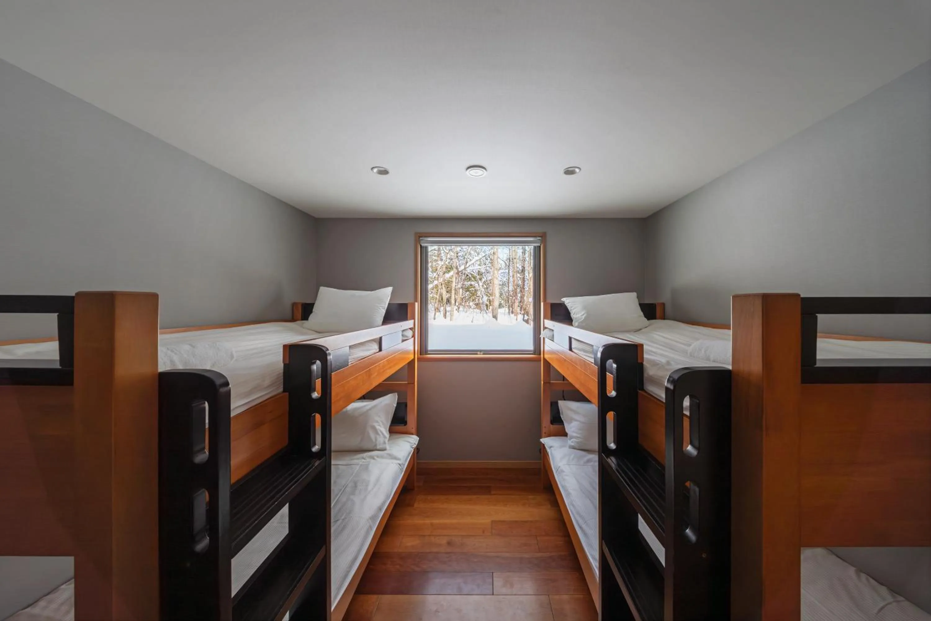 Bed in Bluebird Chalets by The Hakuba Collection