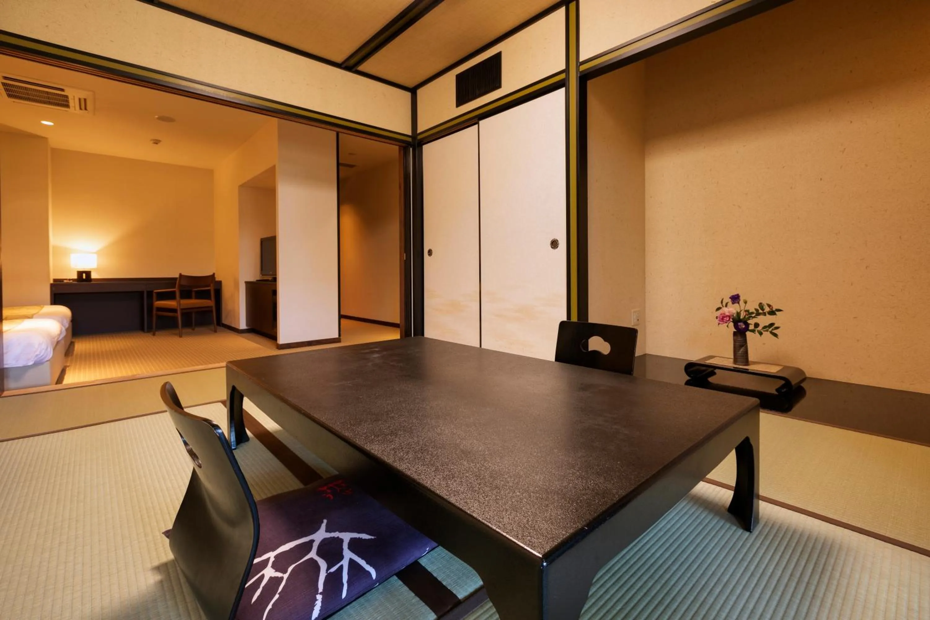 Bed in Hotel Yumeshizuku