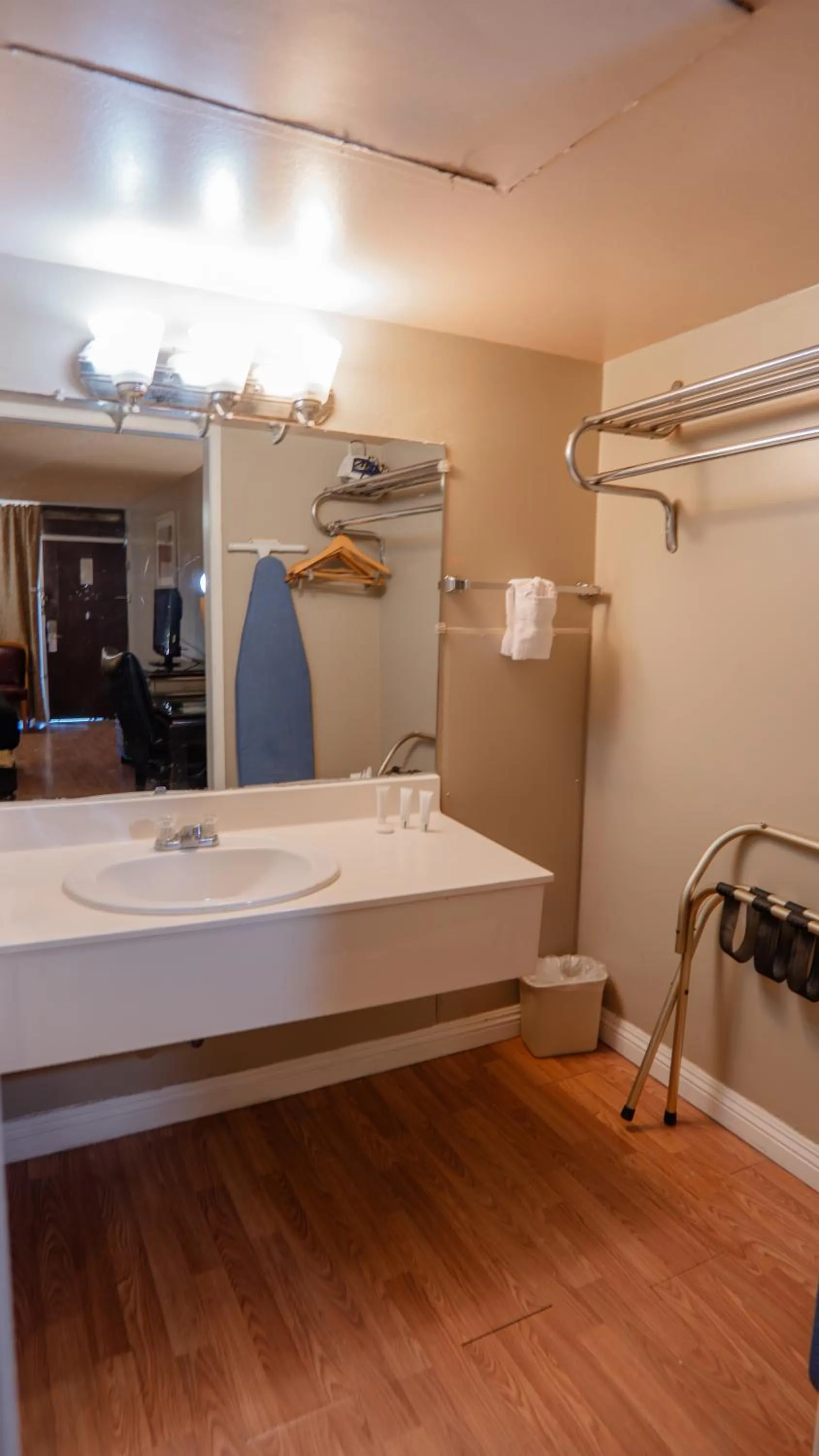 Bathroom in Motel 6 Victorville, CA - Civic Center - Route 66