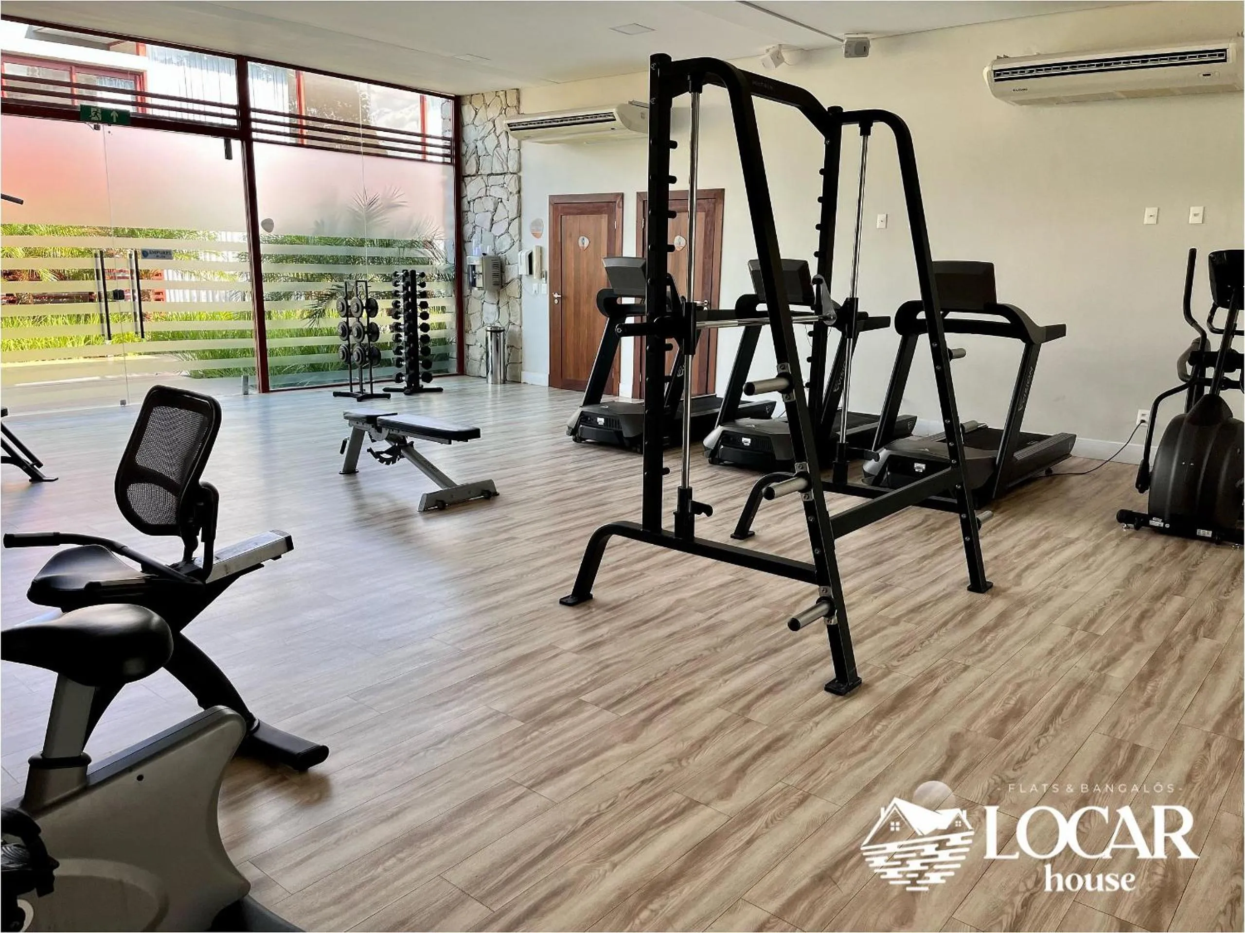 Fitness centre/facilities in Flat Luxo com piscina privativa Resort île de Pipa - Locar House