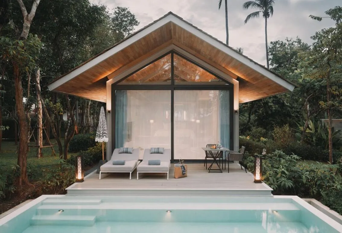 Pool view in Villa Escape Burasari