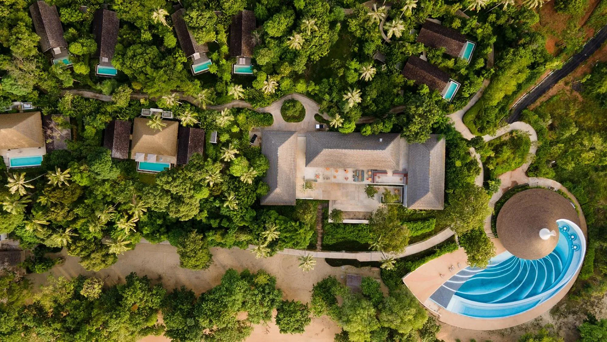 Bird's eye view in Villa Escape Burasari