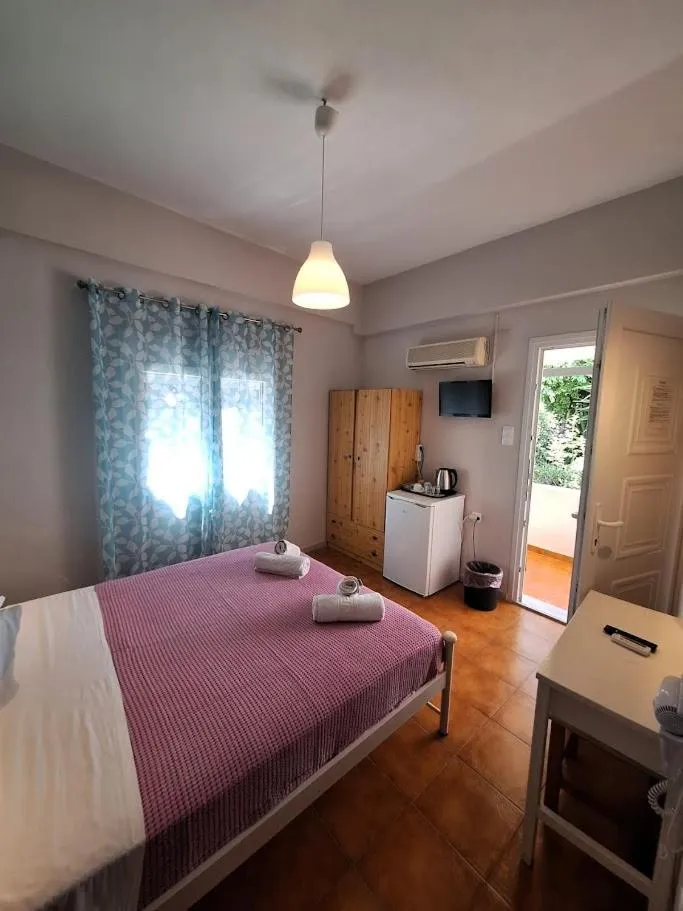 Bed in Perdika Mare Guesthouse