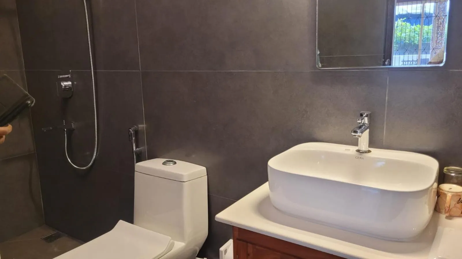 Bathroom in tippys beach resort