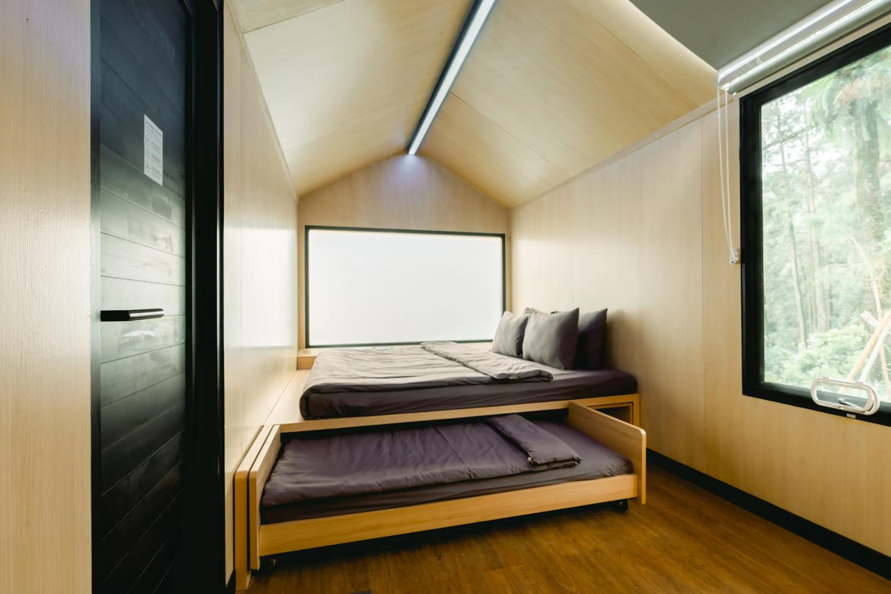 Bed in Bobocabin Gunung Rinjani, Lombok