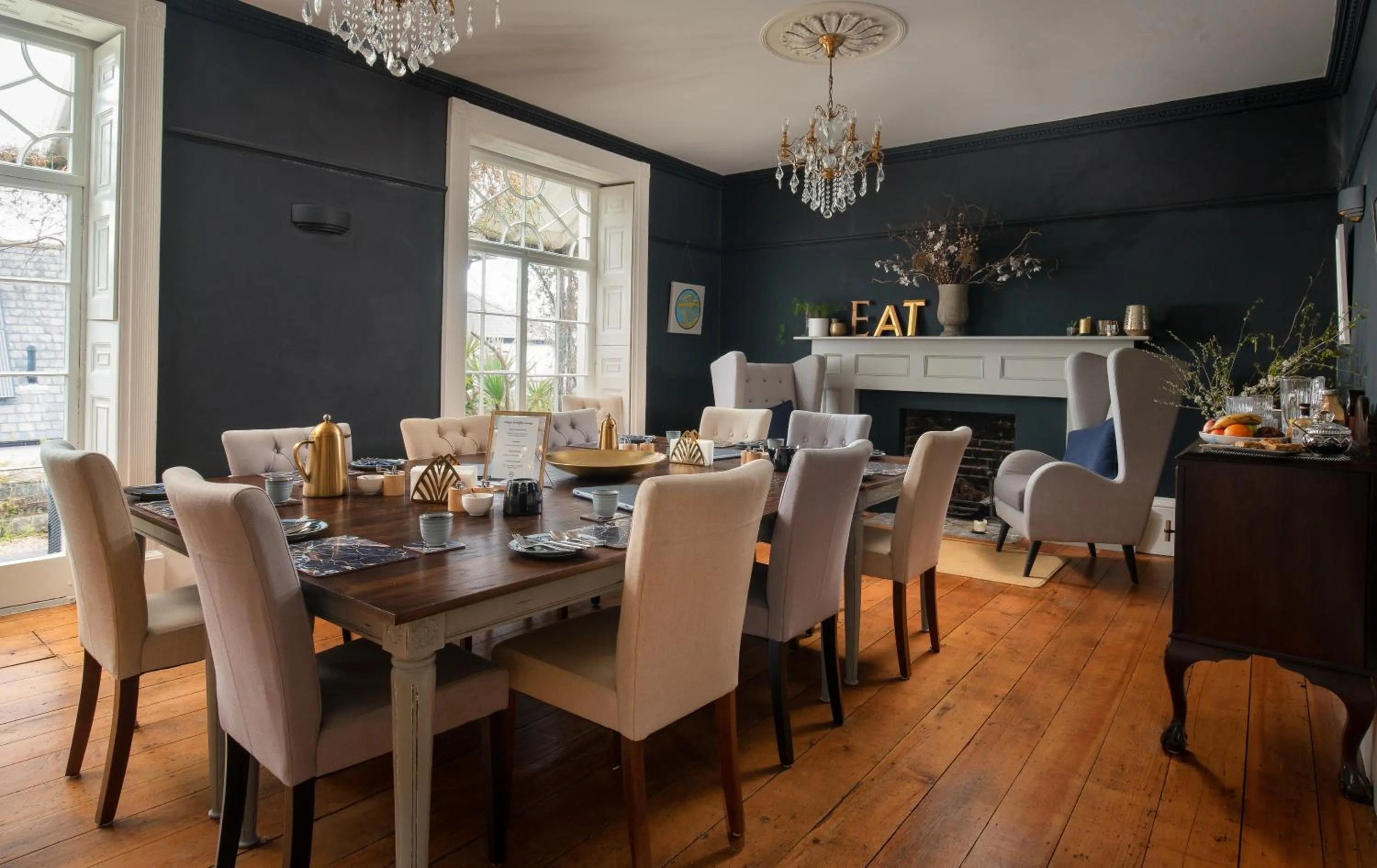 Dining area in Dorset House