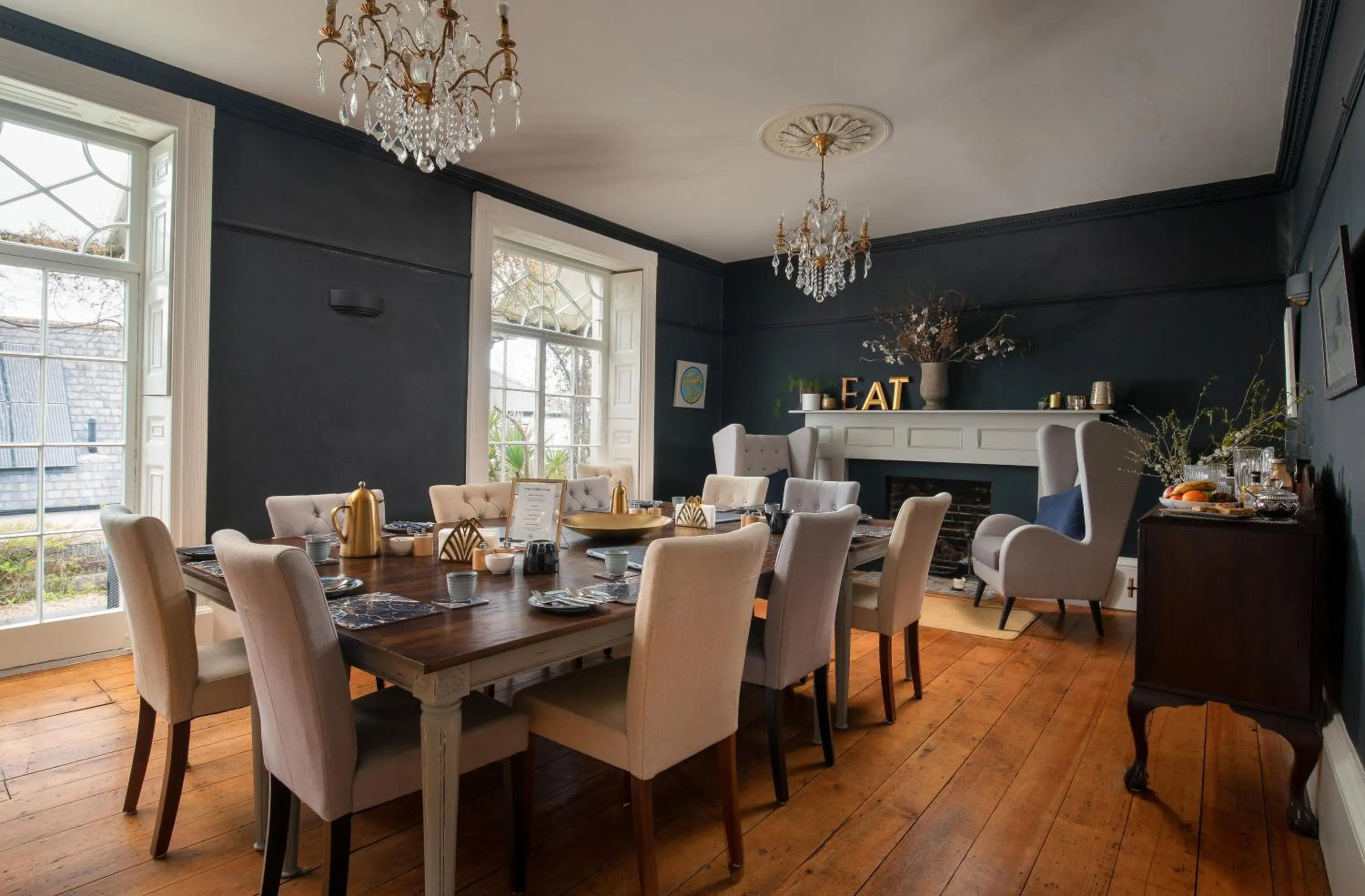 Dining area in Dorset House