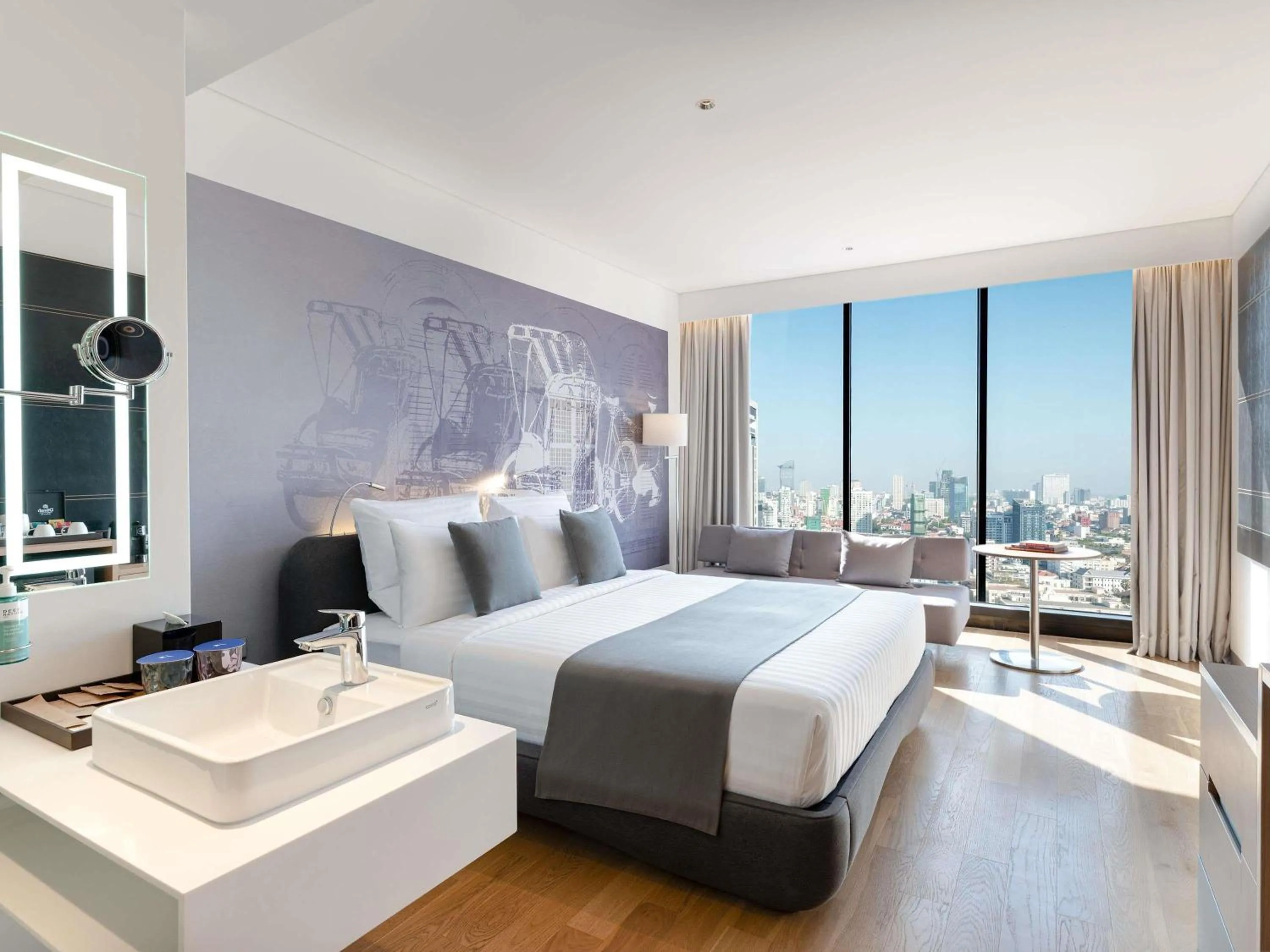 Bedroom, Bed in Novotel Phnom Penh BKK 1