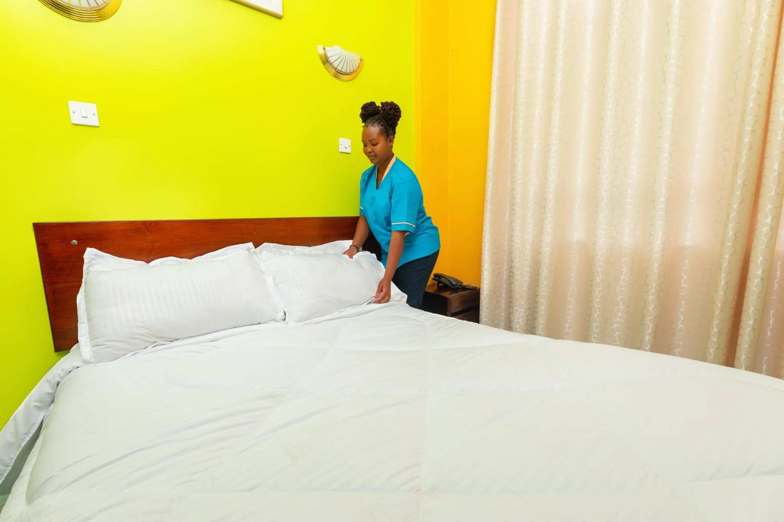 Bed in Hotel Southern Blue