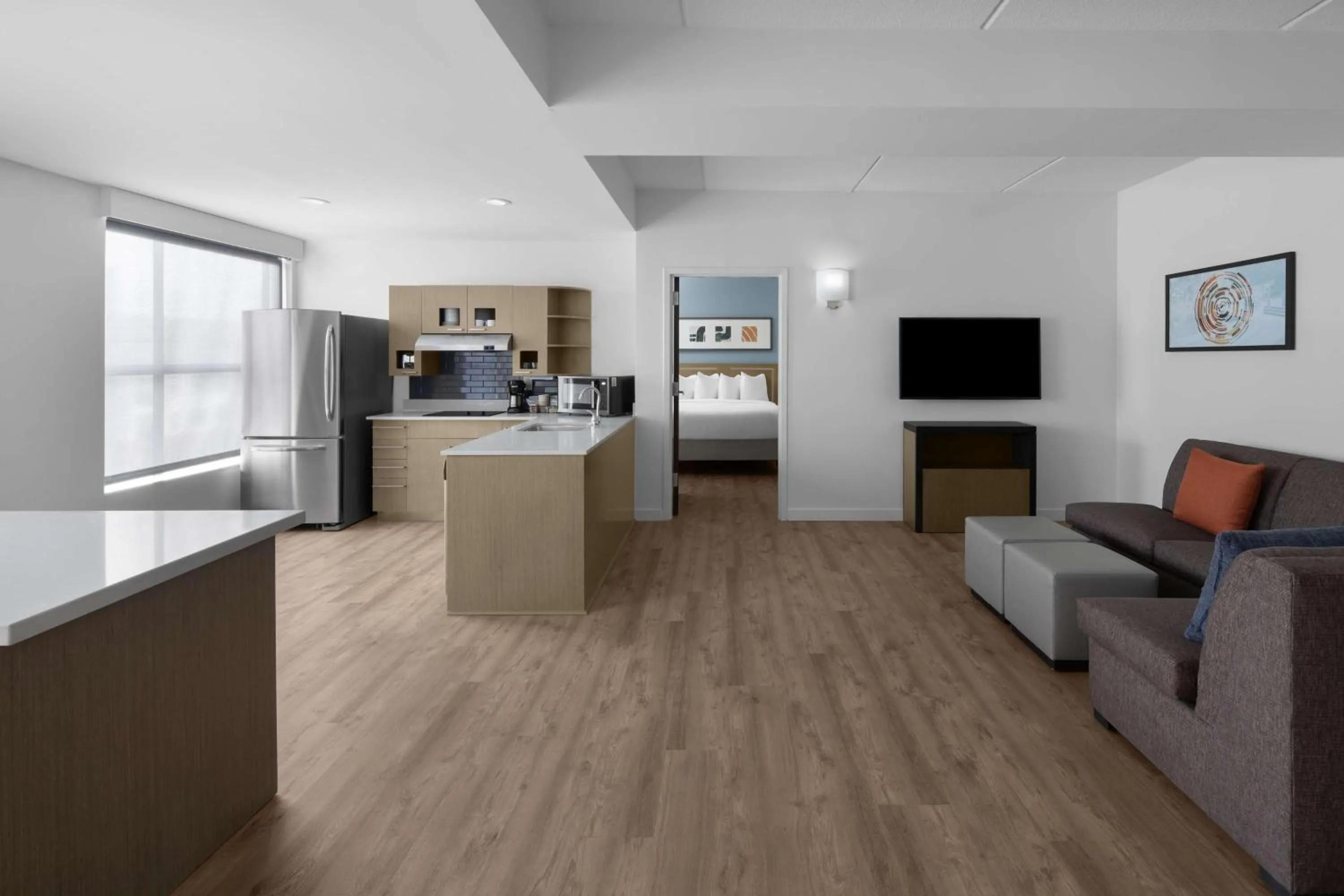 Photo of the whole room in Hyatt House Raleigh North Hills