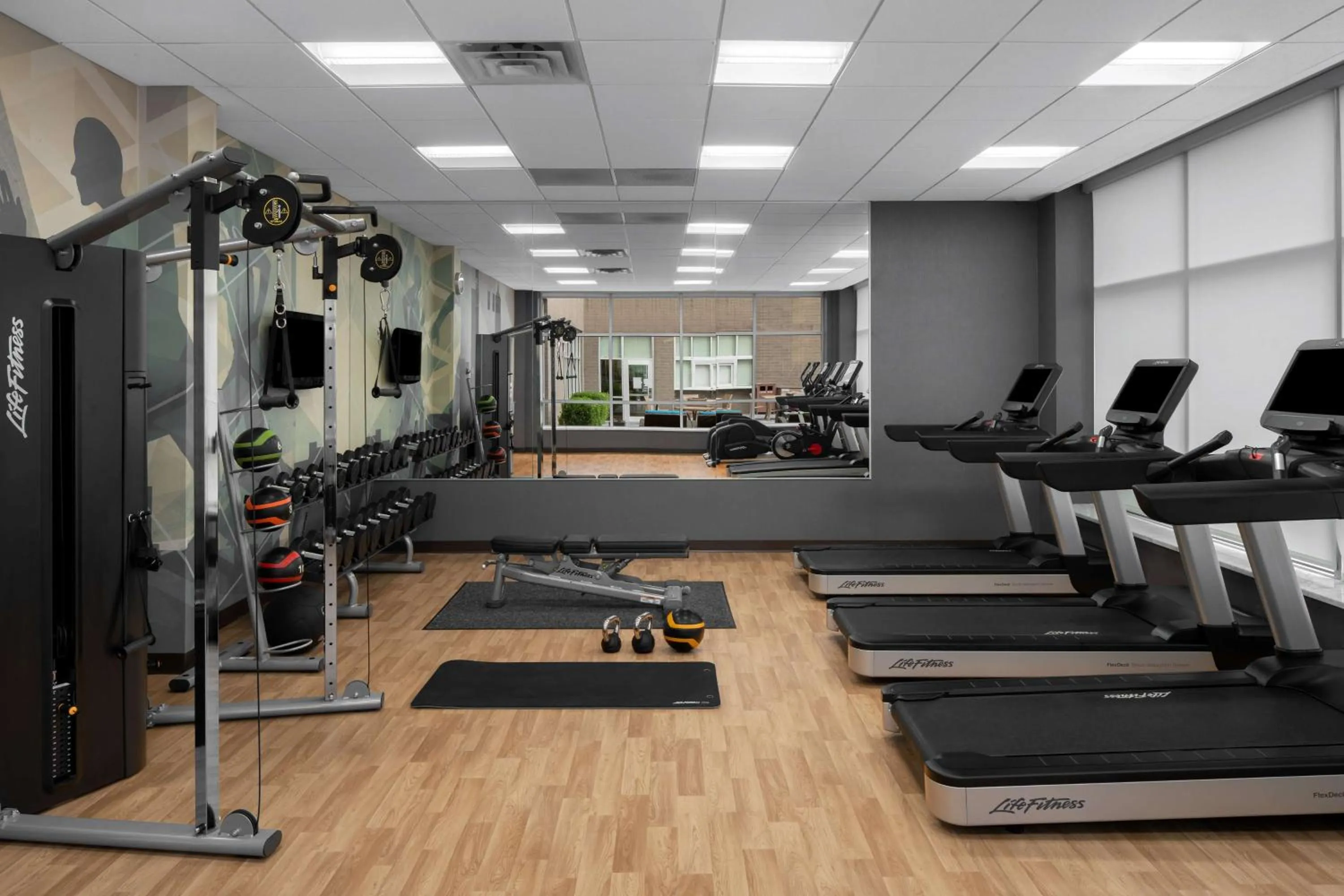 Fitness centre/facilities in Hyatt House Raleigh North Hills