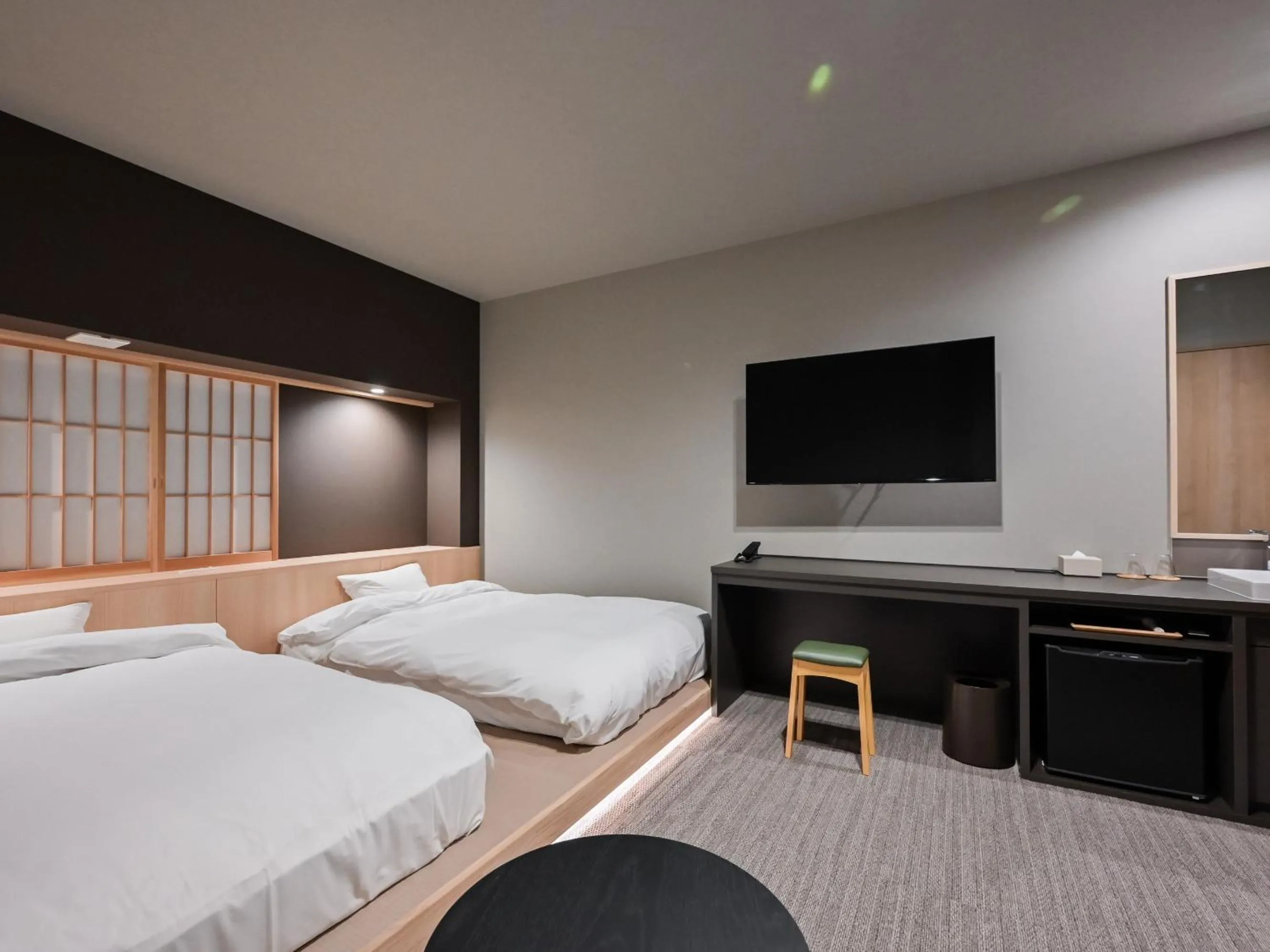 Bed in Ureshino Onsen Yadoya Uchiroji