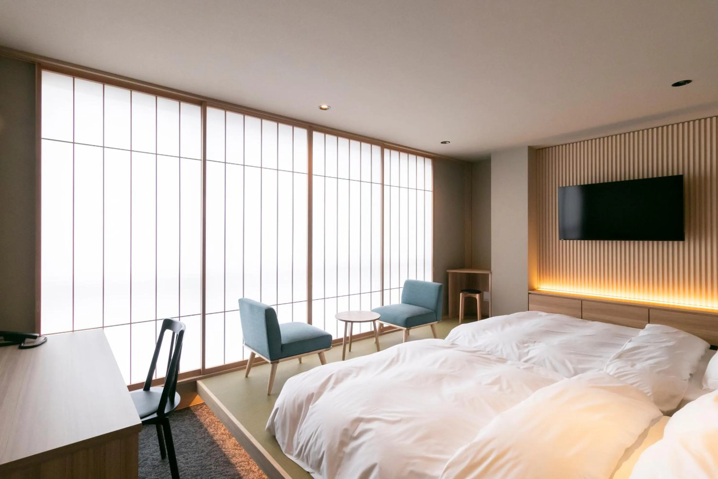 Shower, Bed in Ureshino Onsen Yadoya Uchiroji