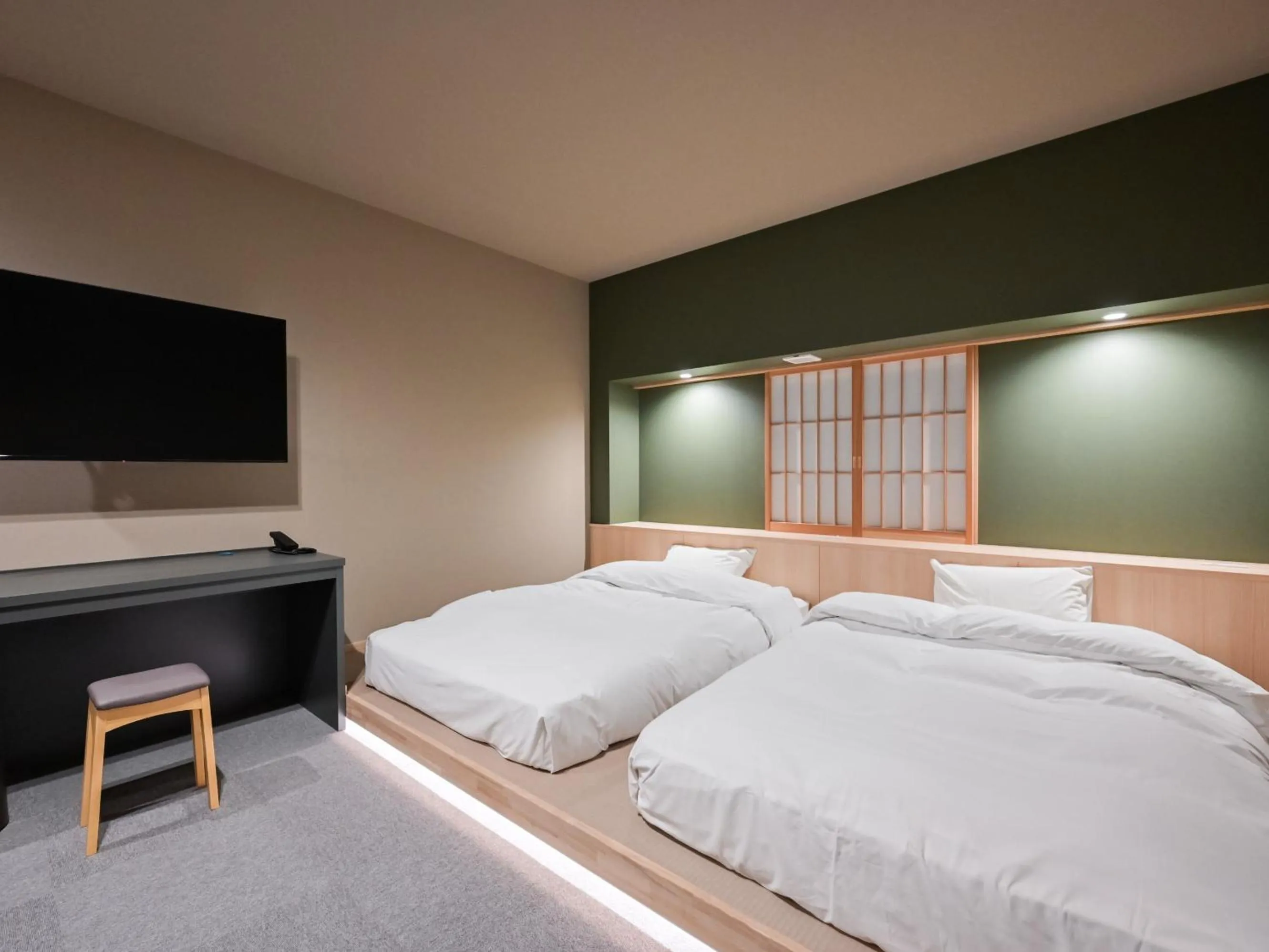 Bedroom, Bed in Ureshino Onsen Yadoya Uchiroji