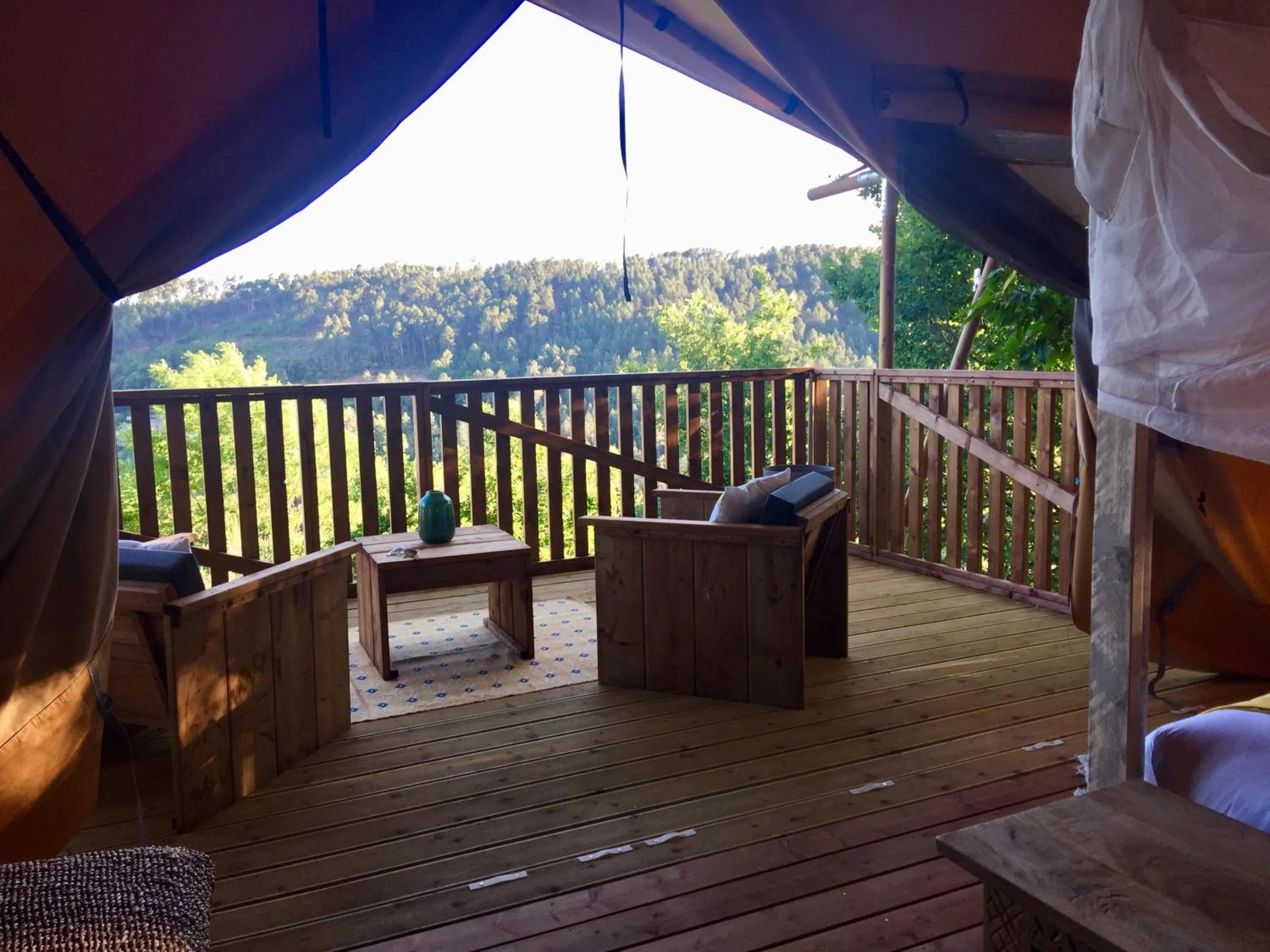 Balcony/Terrace in Domaine de Chalvêches Hôtel SPA 4*