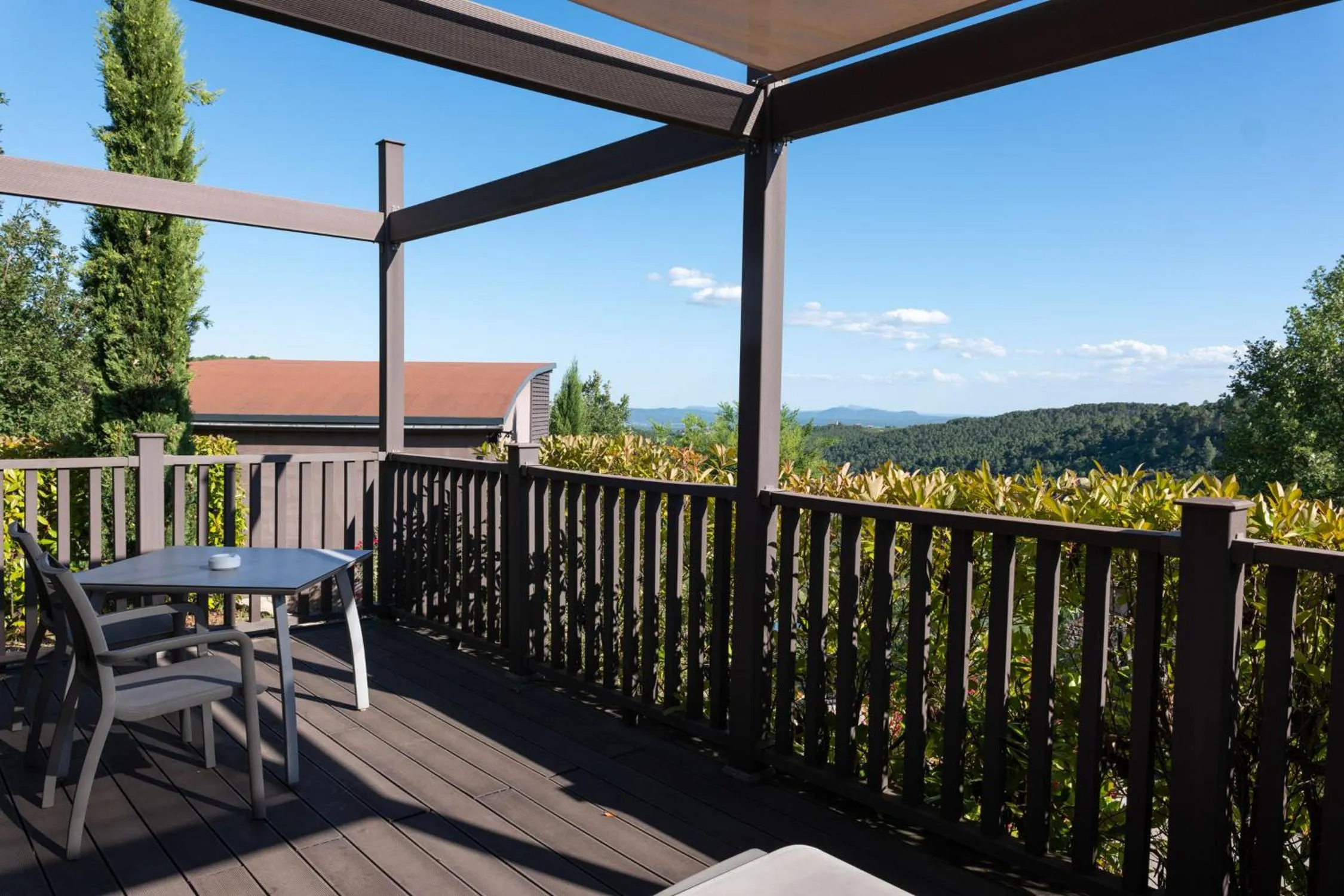 Balcony/Terrace in Domaine de Chalvêches Hôtel SPA 4*