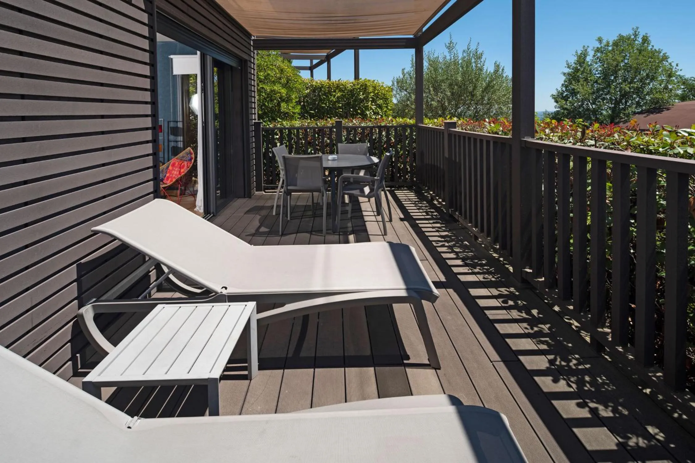 Patio in Domaine de Chalvêches Hôtel SPA 4*