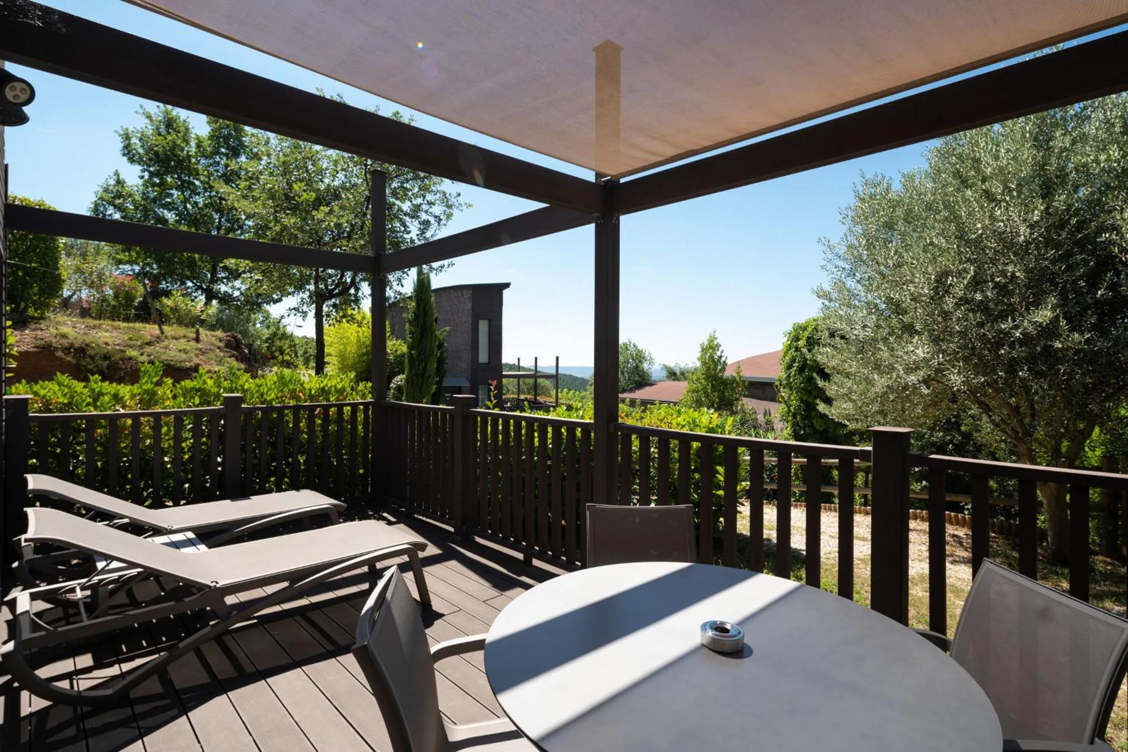 Patio in Domaine de Chalvêches Hôtel SPA 4*