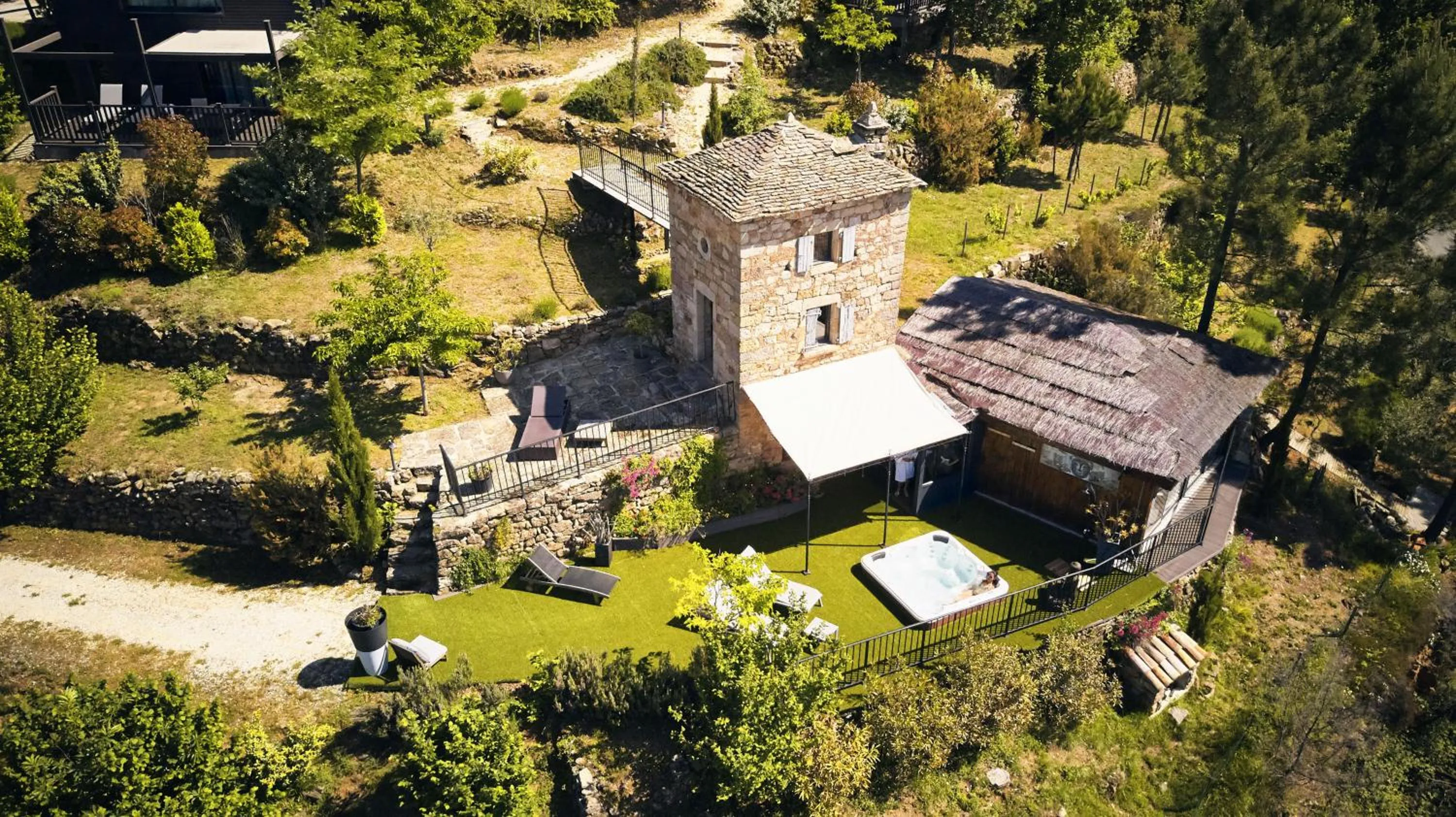 Bird's eye view in Domaine de Chalvêches Hôtel SPA 4*