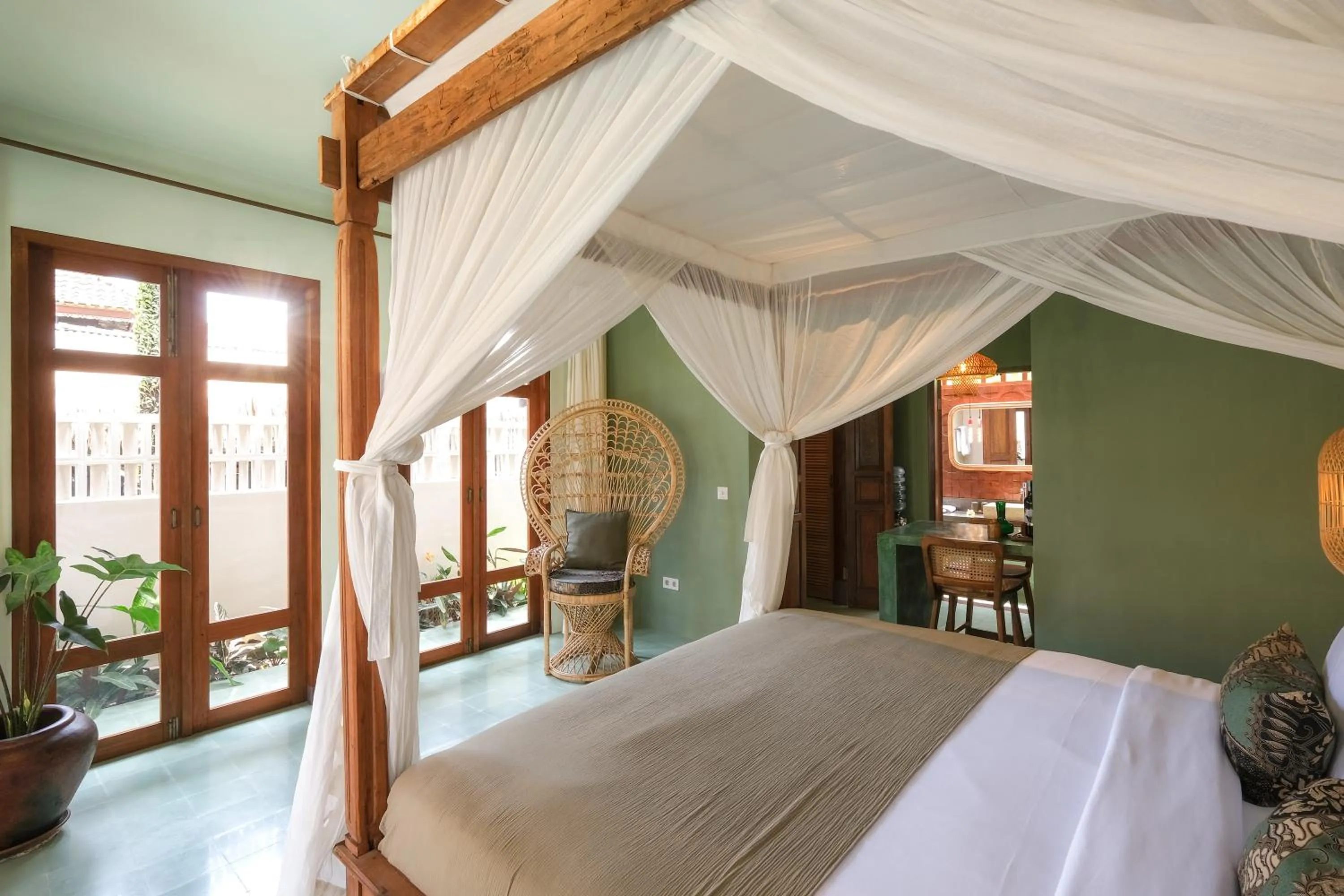 Bedroom, Bed in Rumah Senang - Walk to Beach