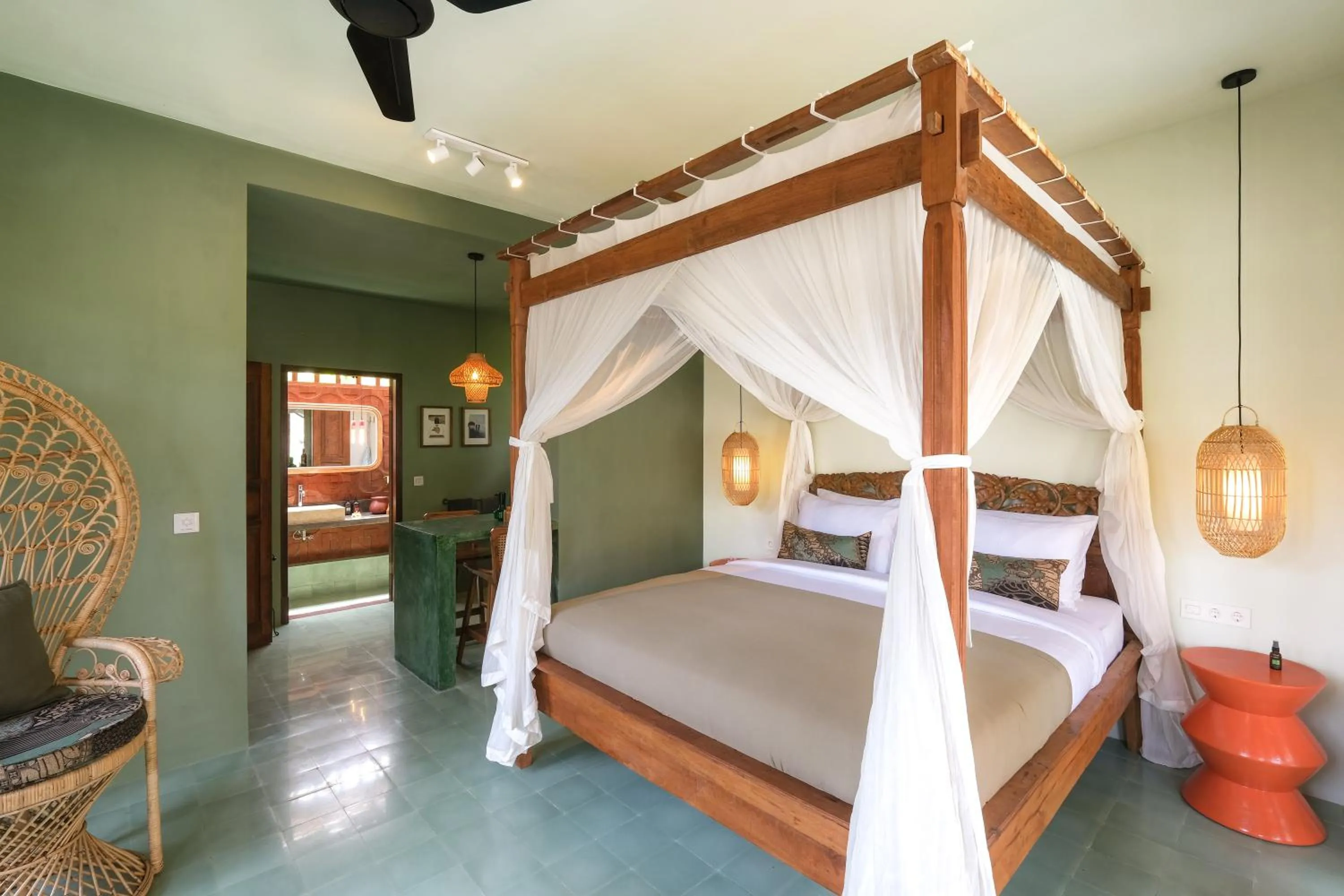 Bedroom, Bed in Rumah Senang - Walk to Beach