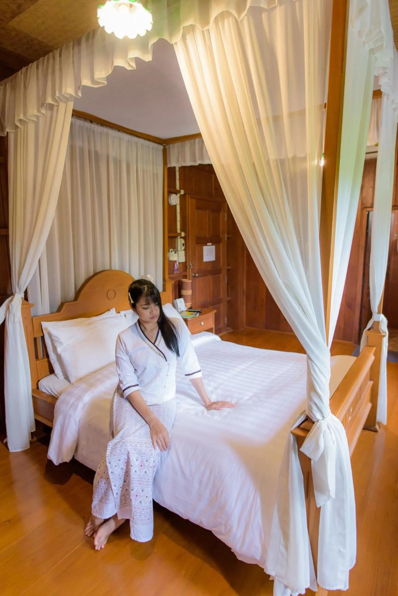 Bed in Herntai Resort Maelanoi