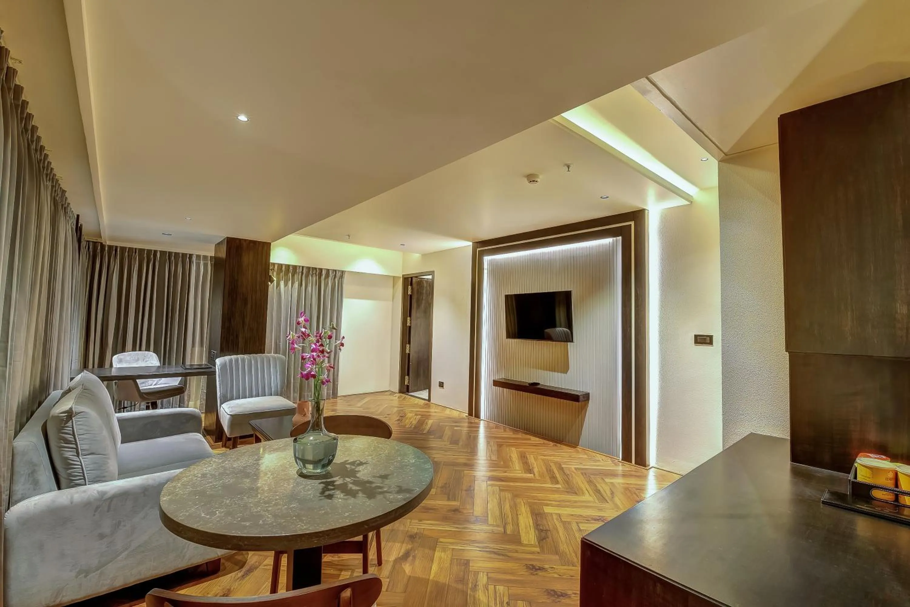 Seating area in Regenta Central Javaji Mysore