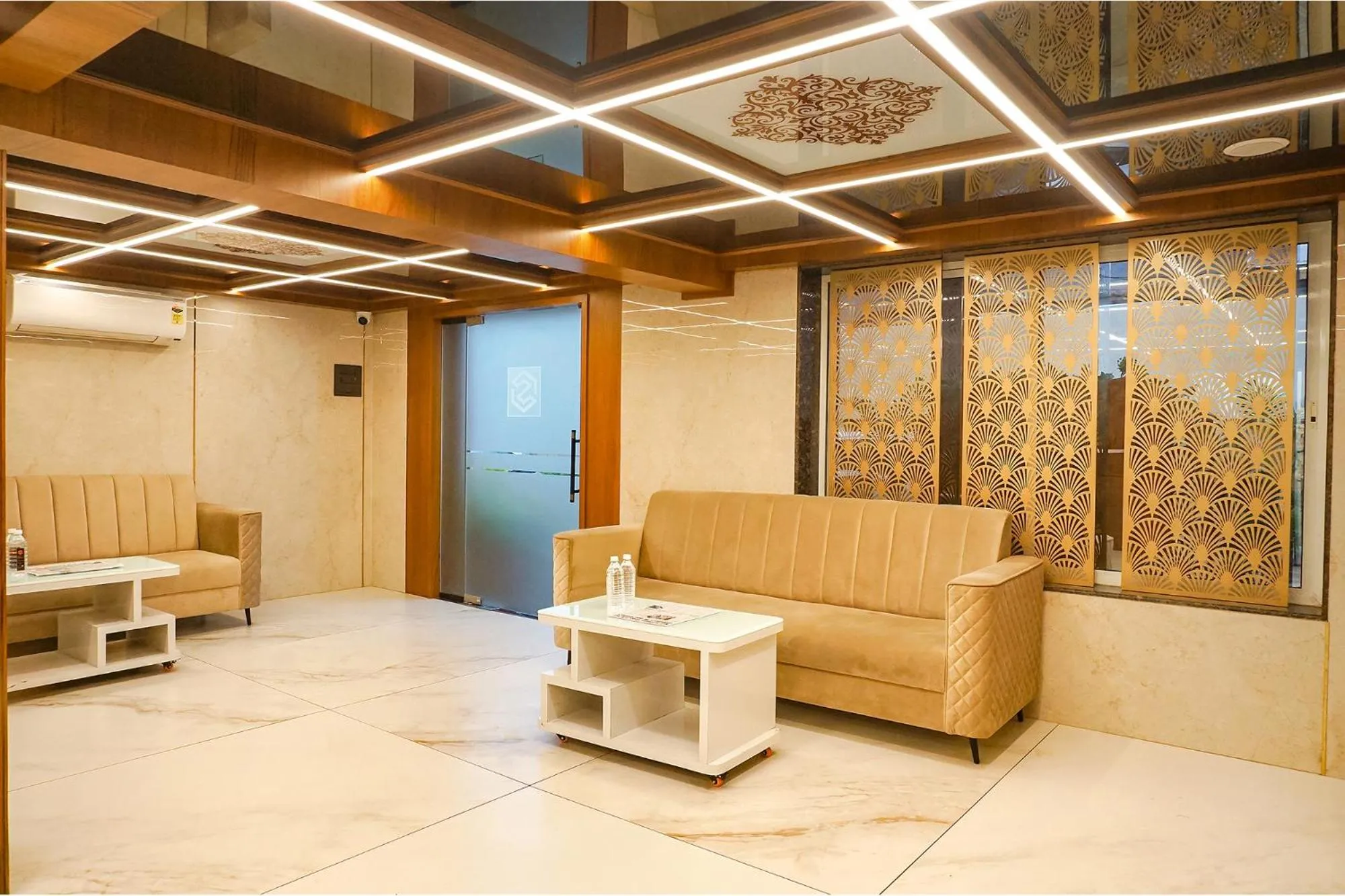 Seating area in FabHotel Prime Shourya Residency - Nr Maharshi Karve Museum