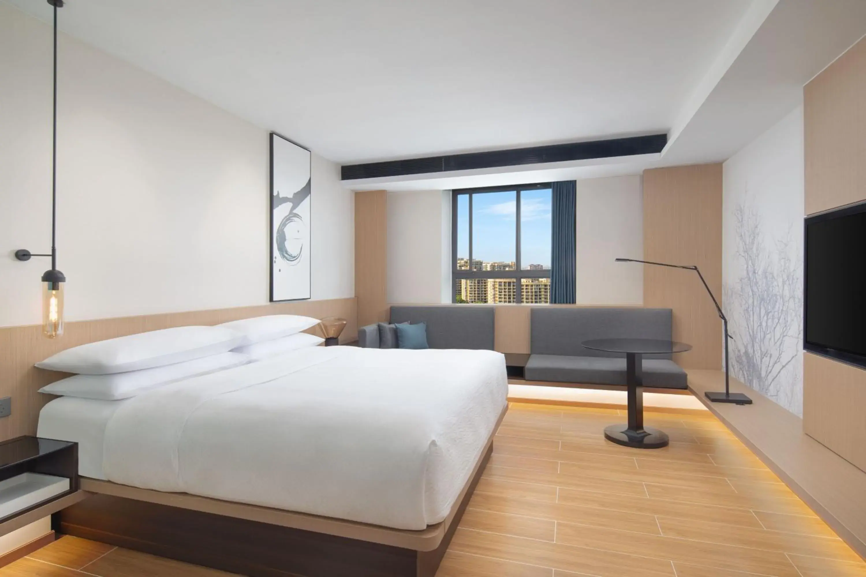 Standard King Room with City View in Fairfield by Marriott Kunshan Standard King Room with City View in Fairfield by Marriott Kunshan