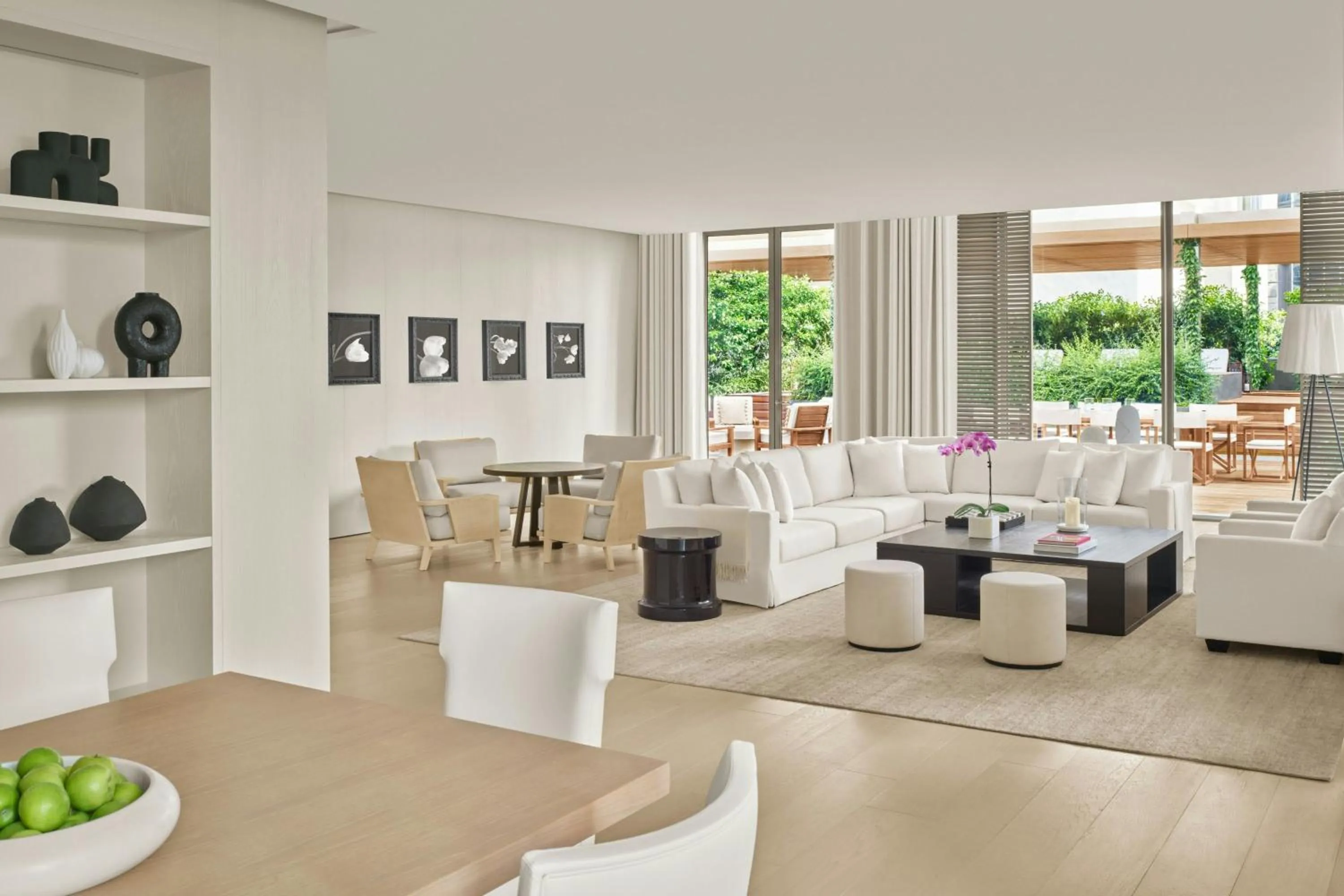 Living room in The Singapore EDITION