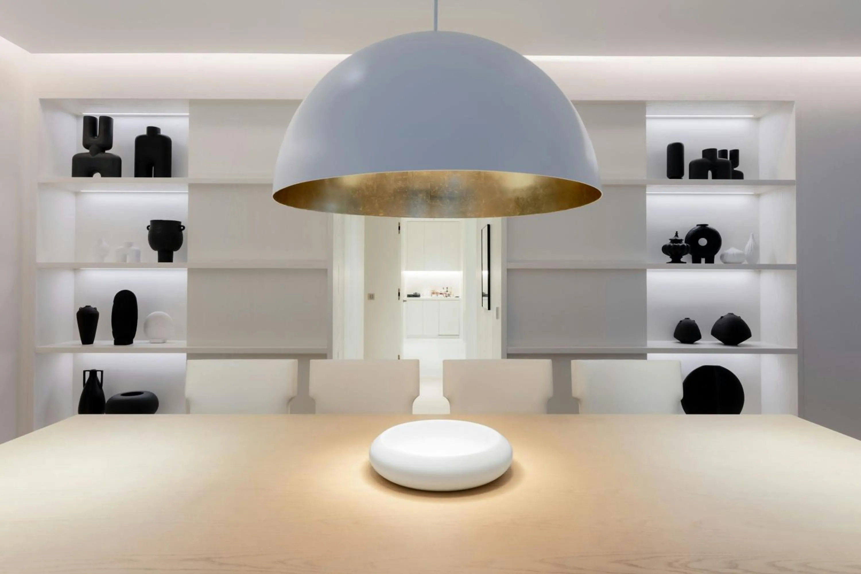 Living room in The Singapore EDITION