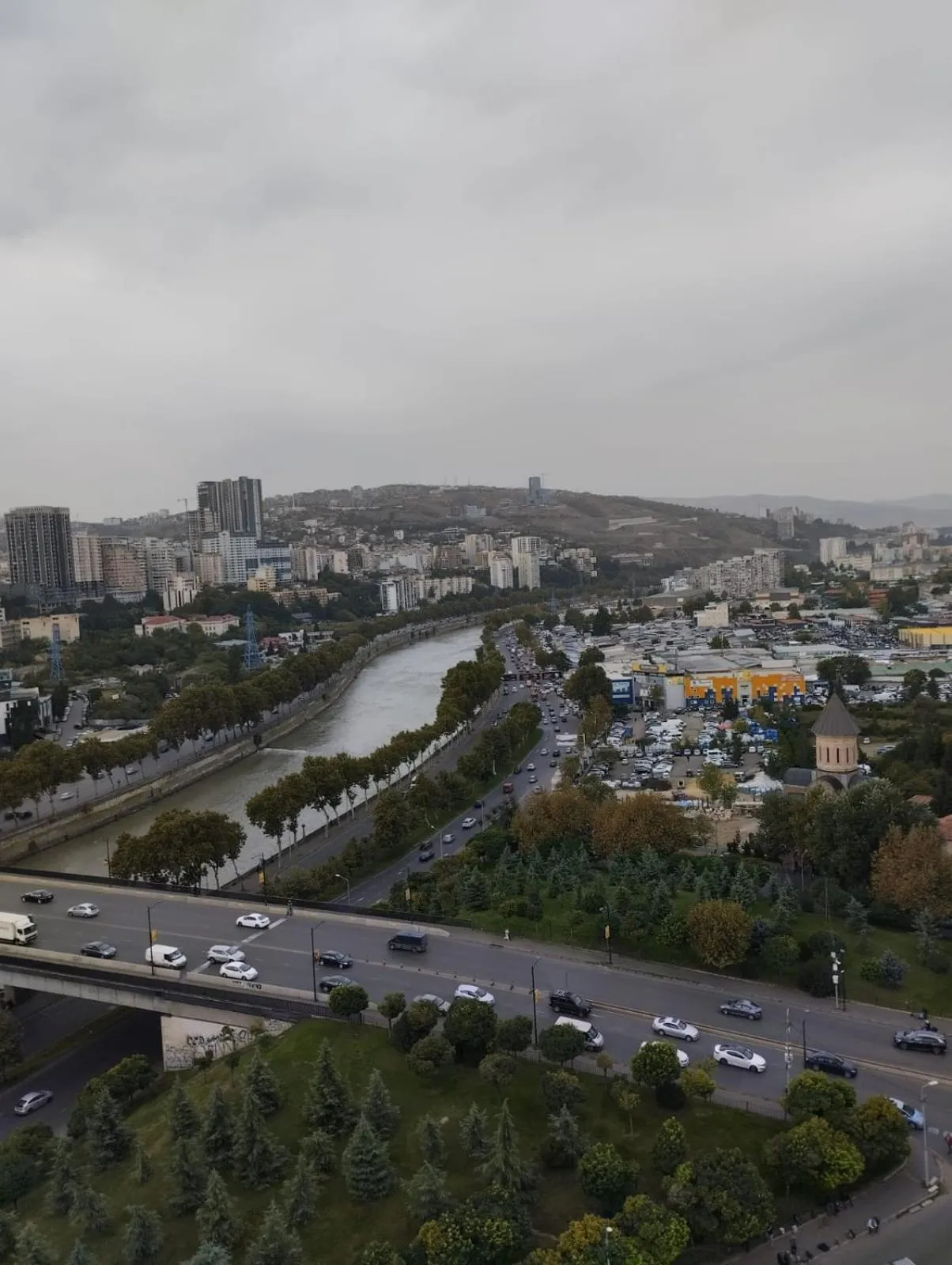 City view in Sky by the river