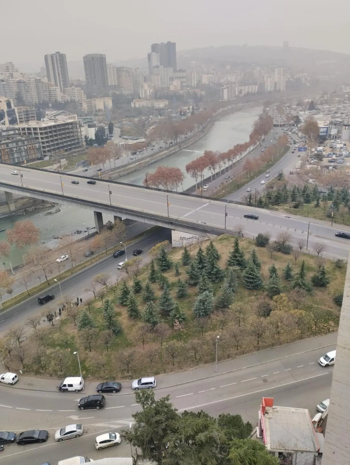 City view in Sky by the river