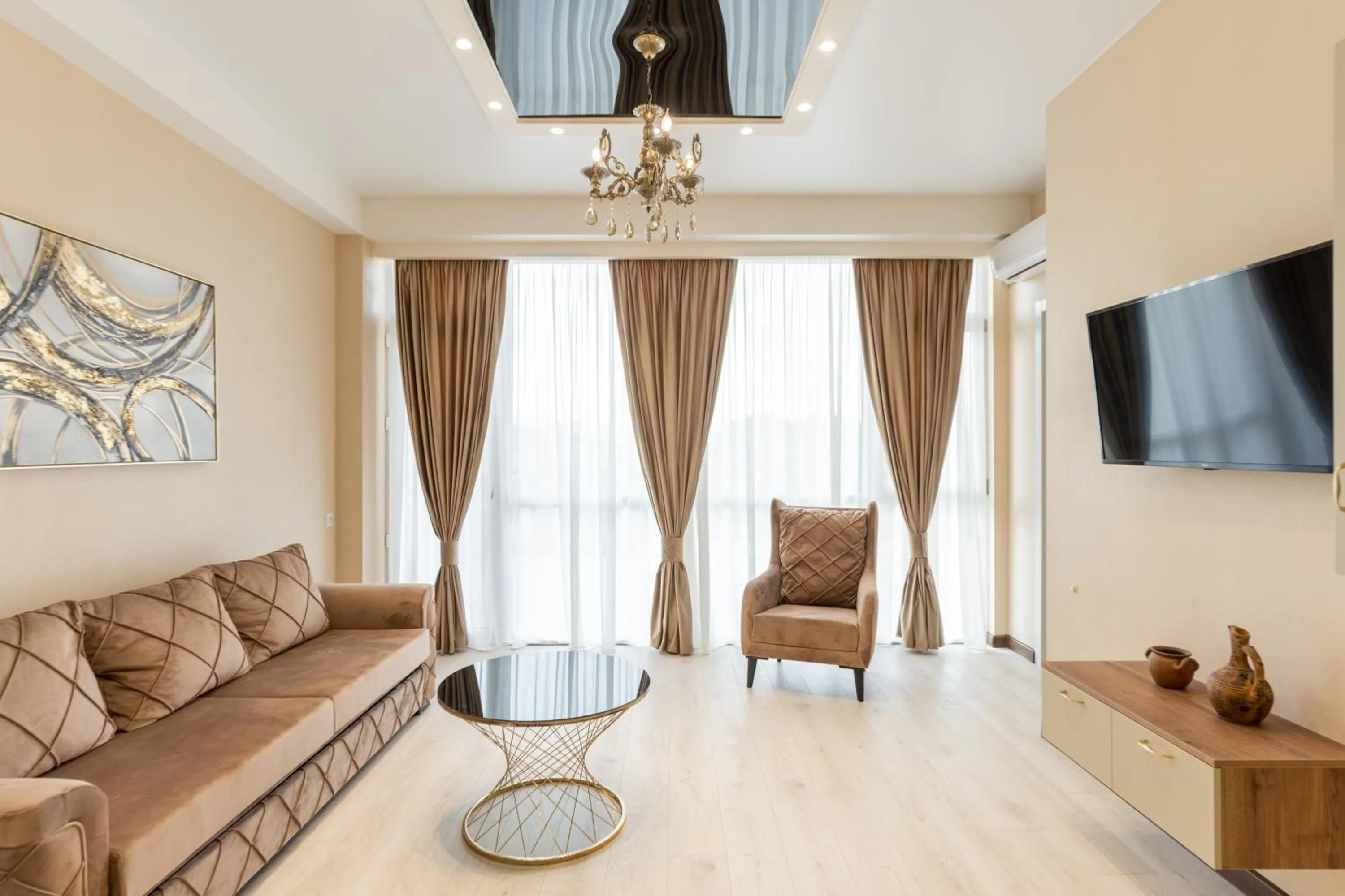 Seating area in Sky by the river