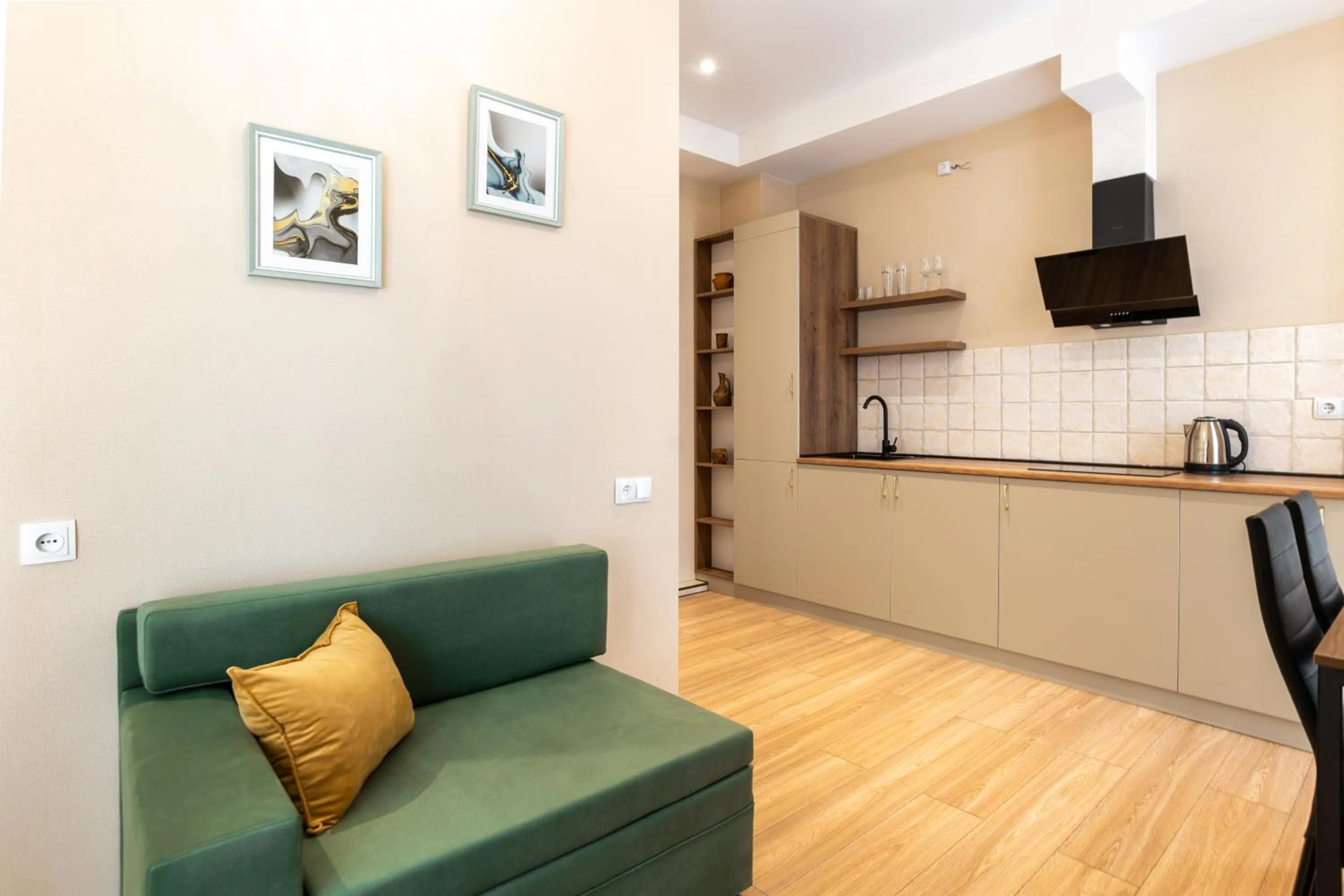 Kitchen or kitchenette in Sky by the river