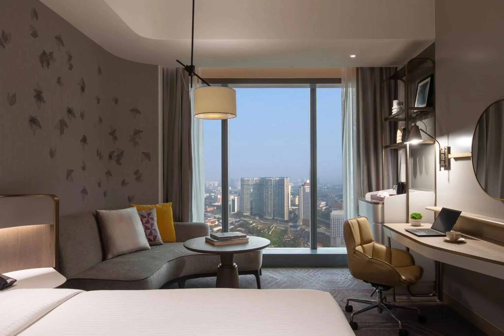 Seating area, Bed in Crowne Plaza Kuala Lumpur City Centre by IHG