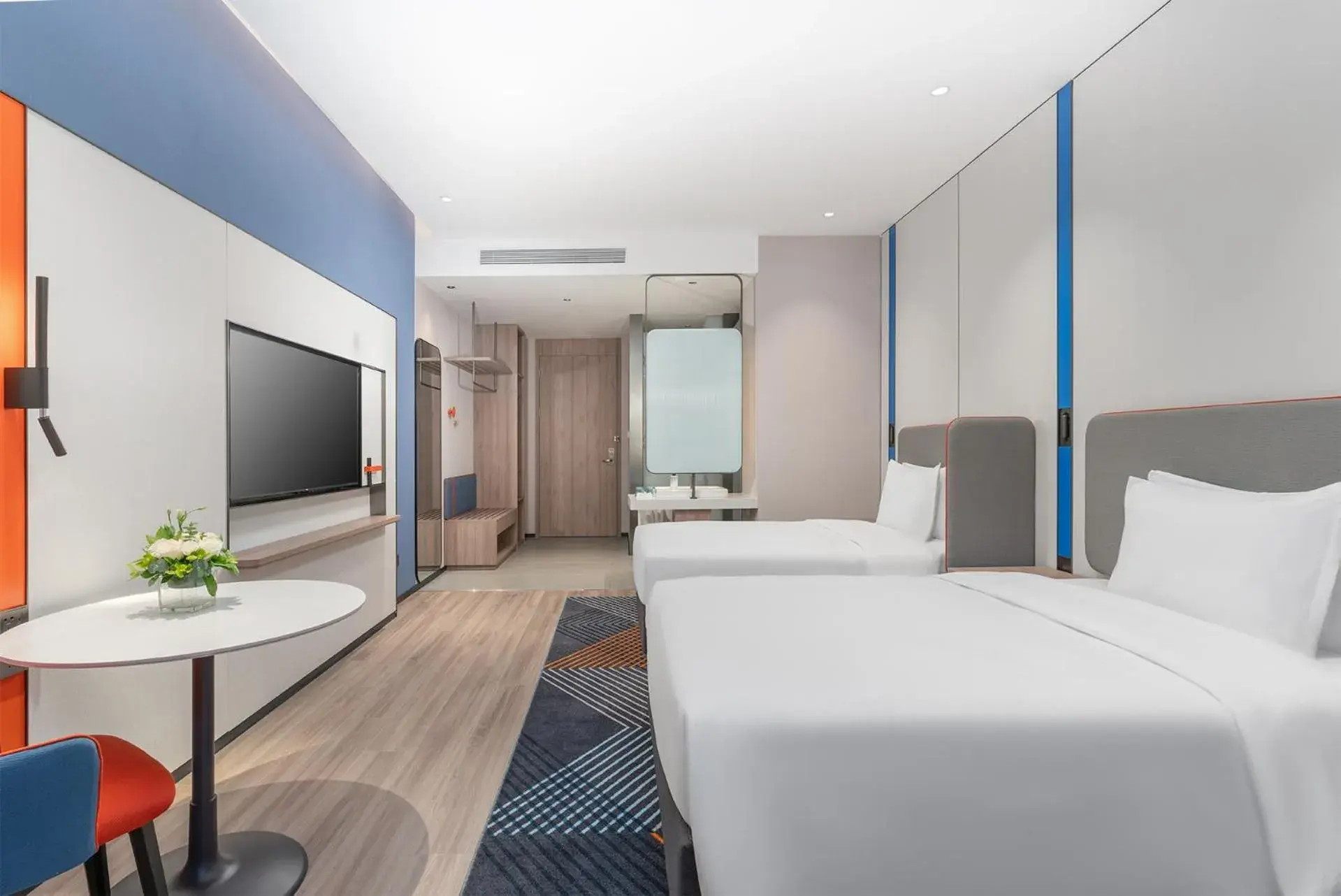 Feature Twin Room in Holiday Inn Express Yinchuan Yuehai Feature Twin Room in Holiday Inn Express Yinchuan Yuehai