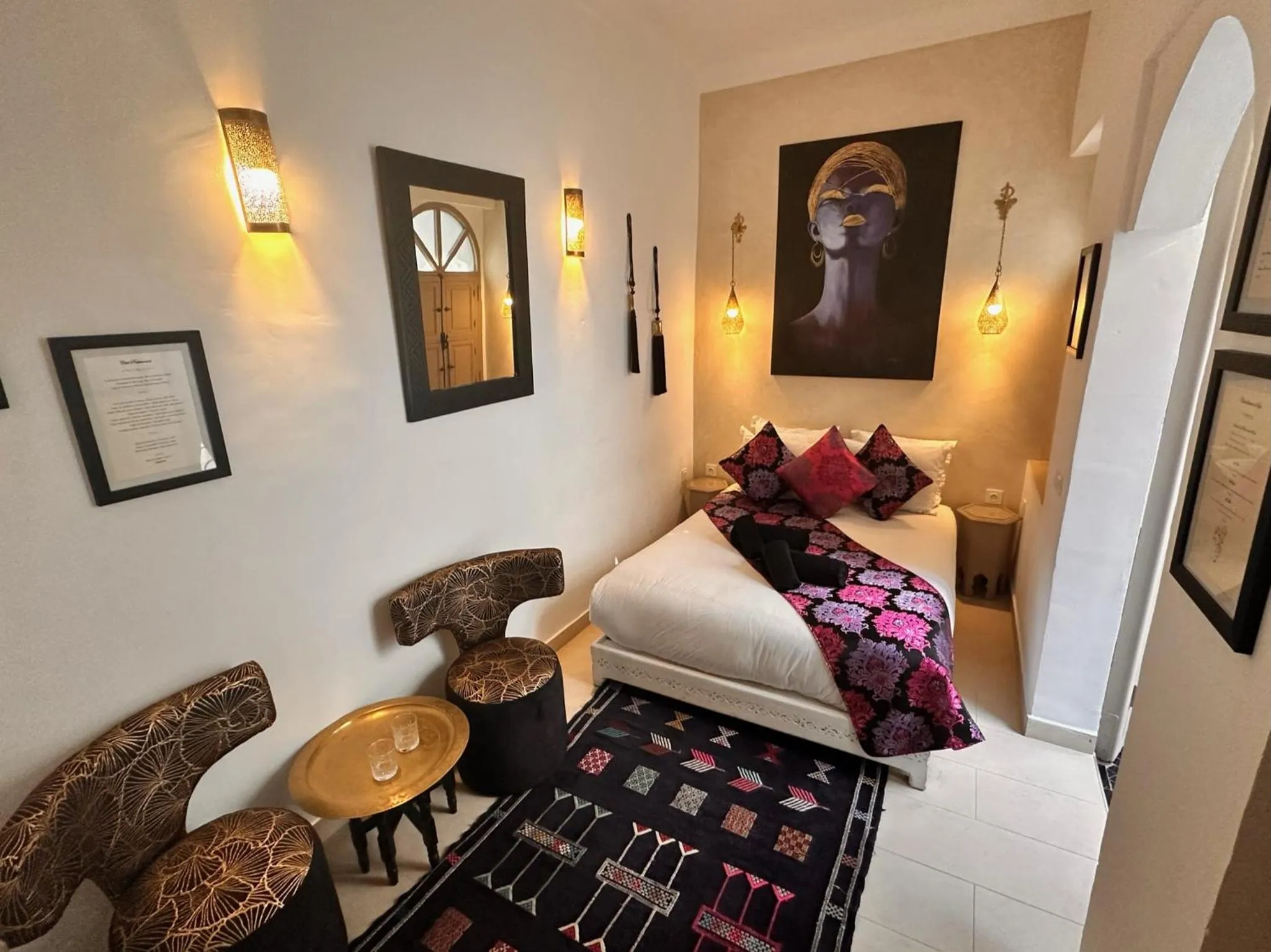 Bed in Riad Dollar Des Sables & Spa