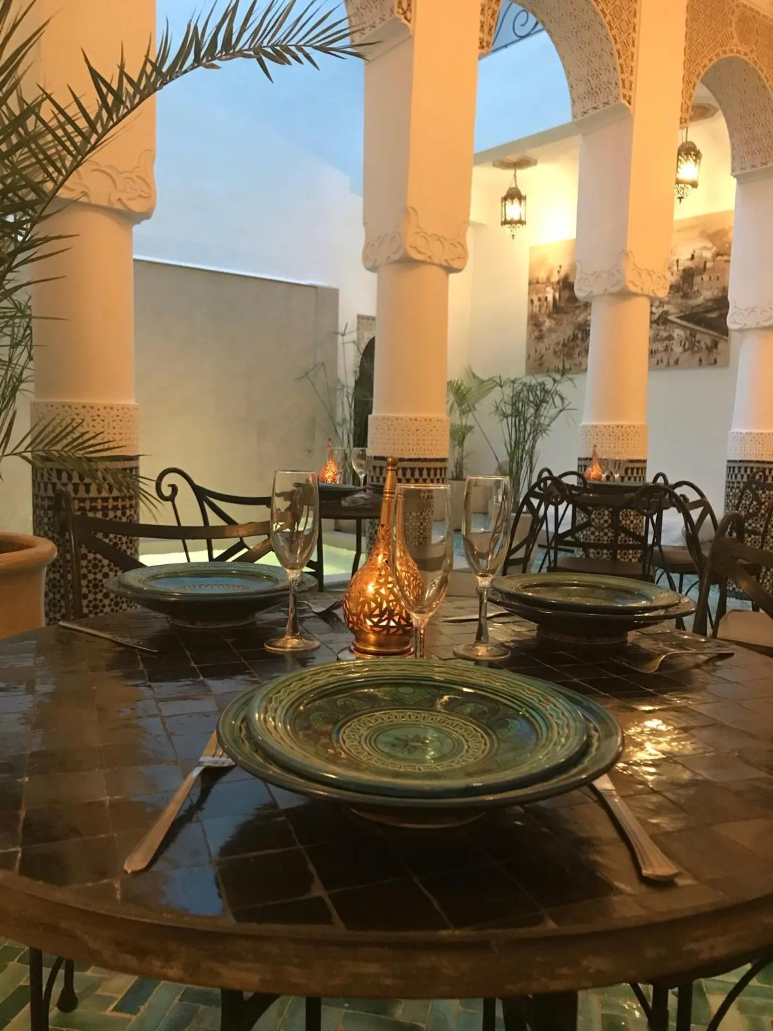 Patio in Riad Dollar Des Sables & Spa