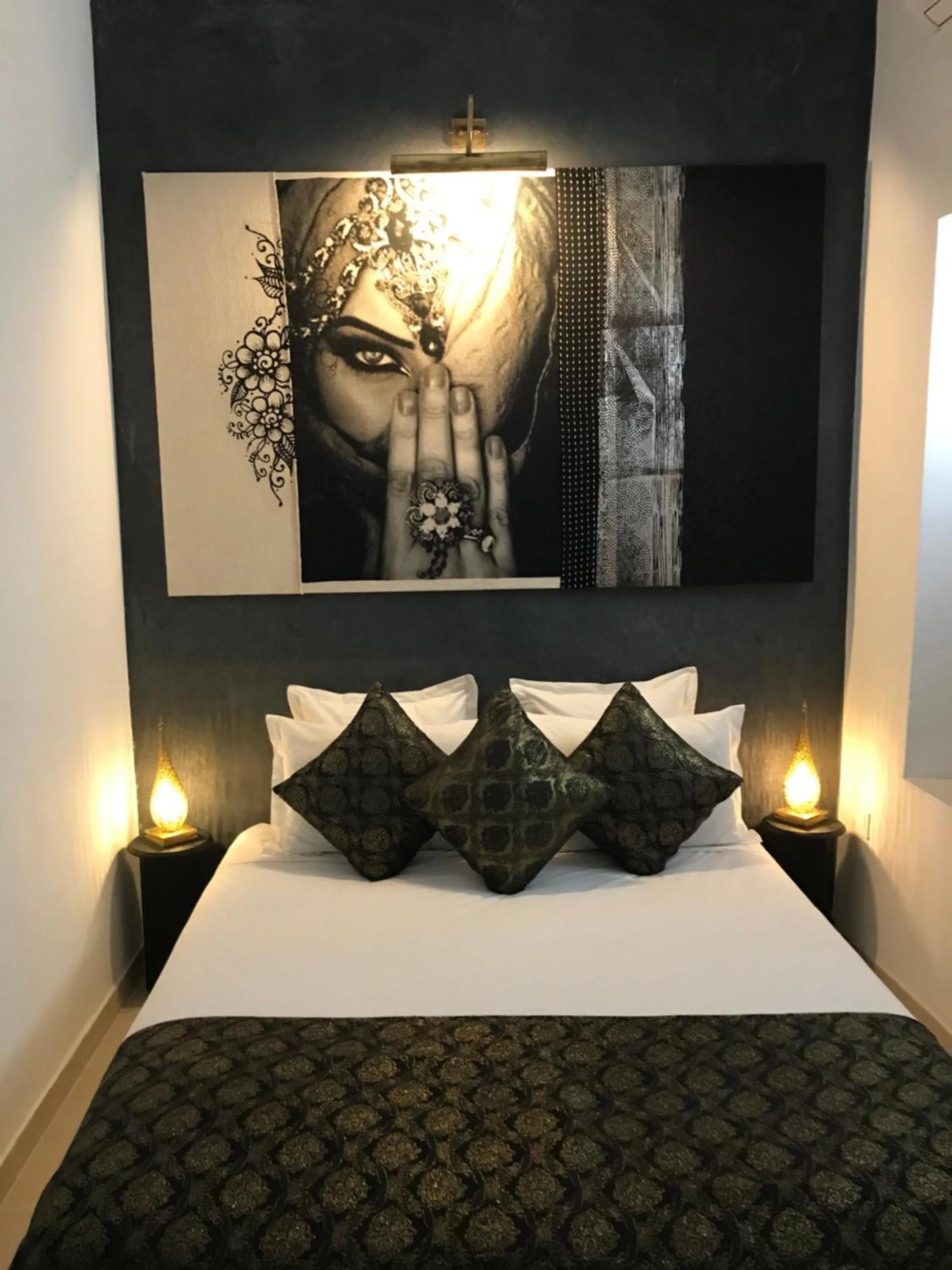 Bed in Riad Dollar Des Sables & Spa