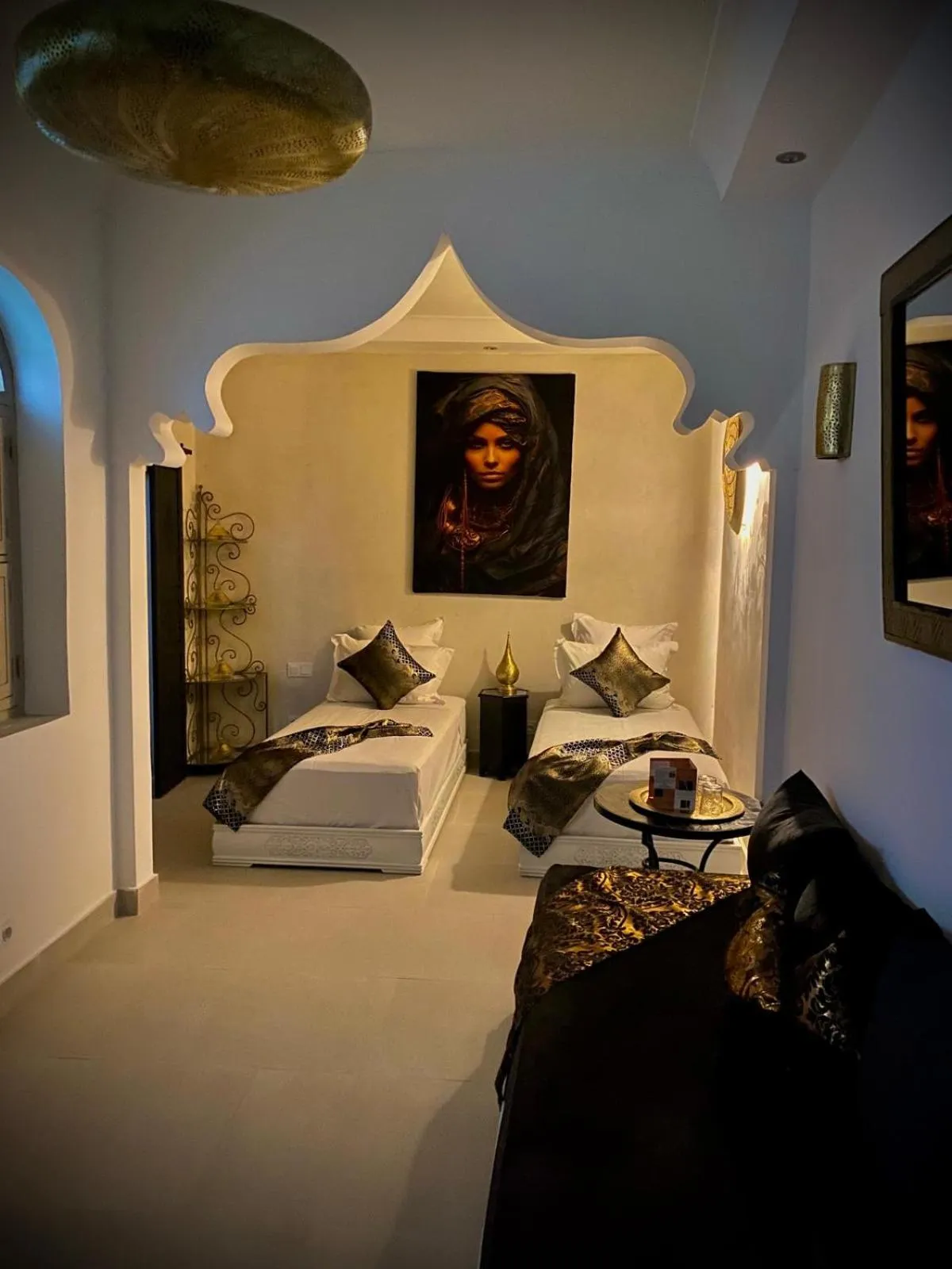 Bed in Riad Dollar Des Sables & Spa
