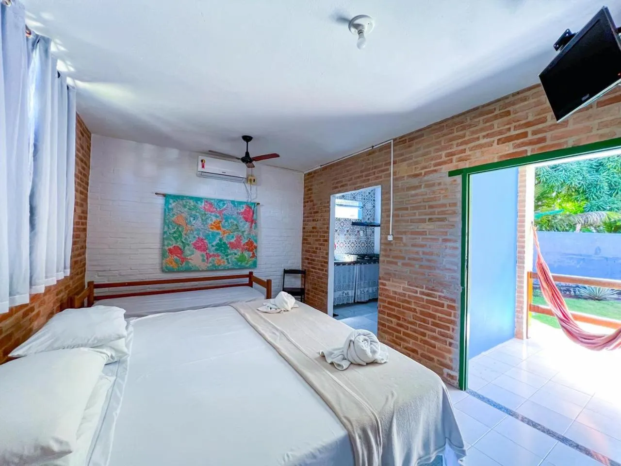 Bed in Pousada Boa Sorte