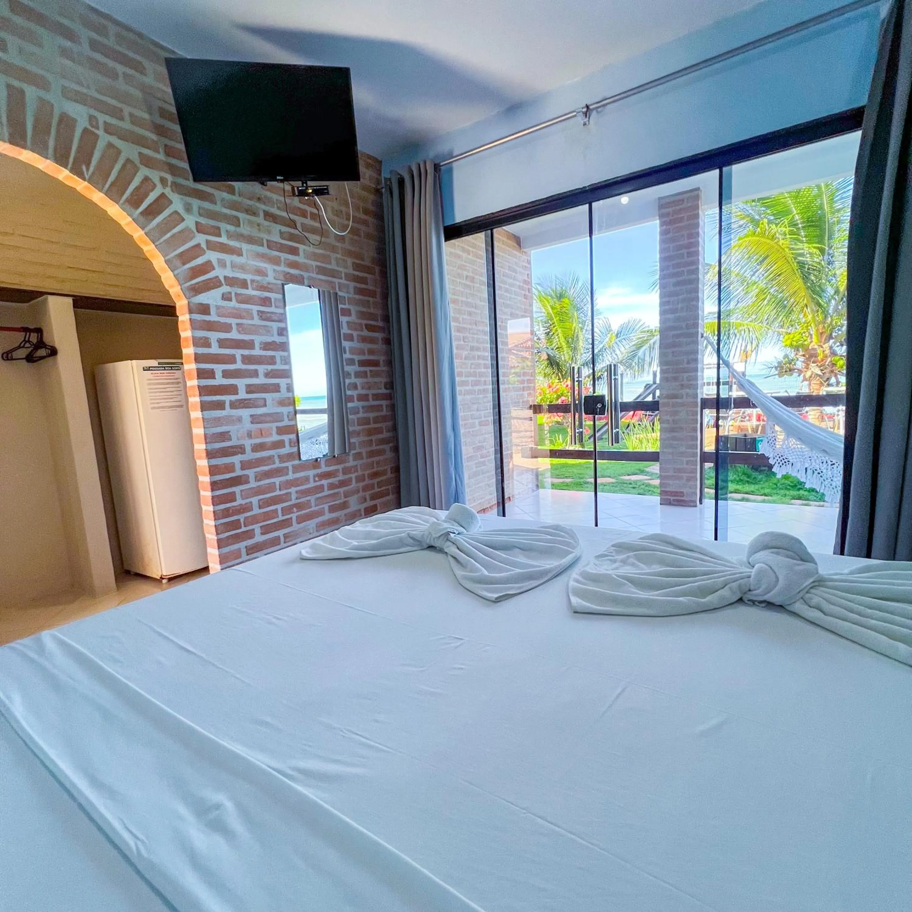 Bed in Pousada Boa Sorte