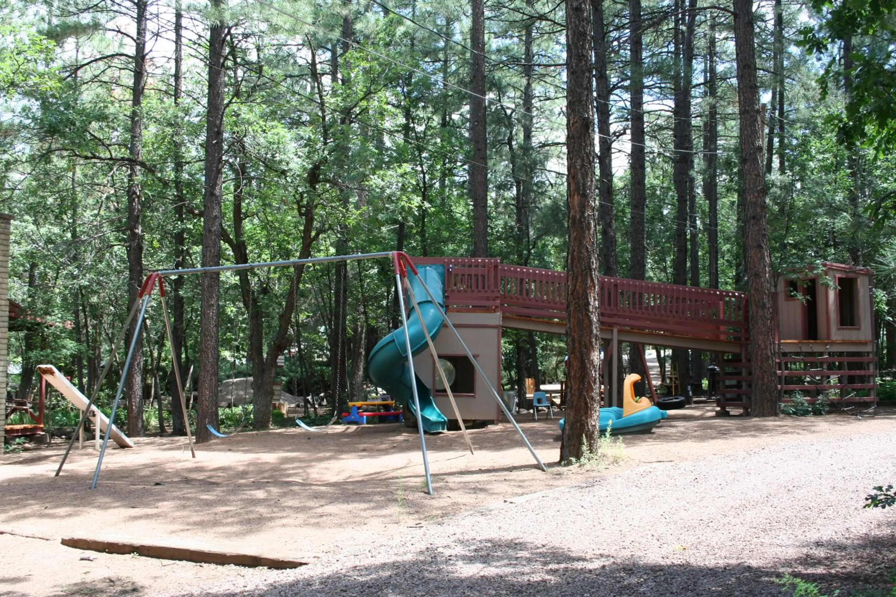 Children play ground in Northwoods Resort Cabins