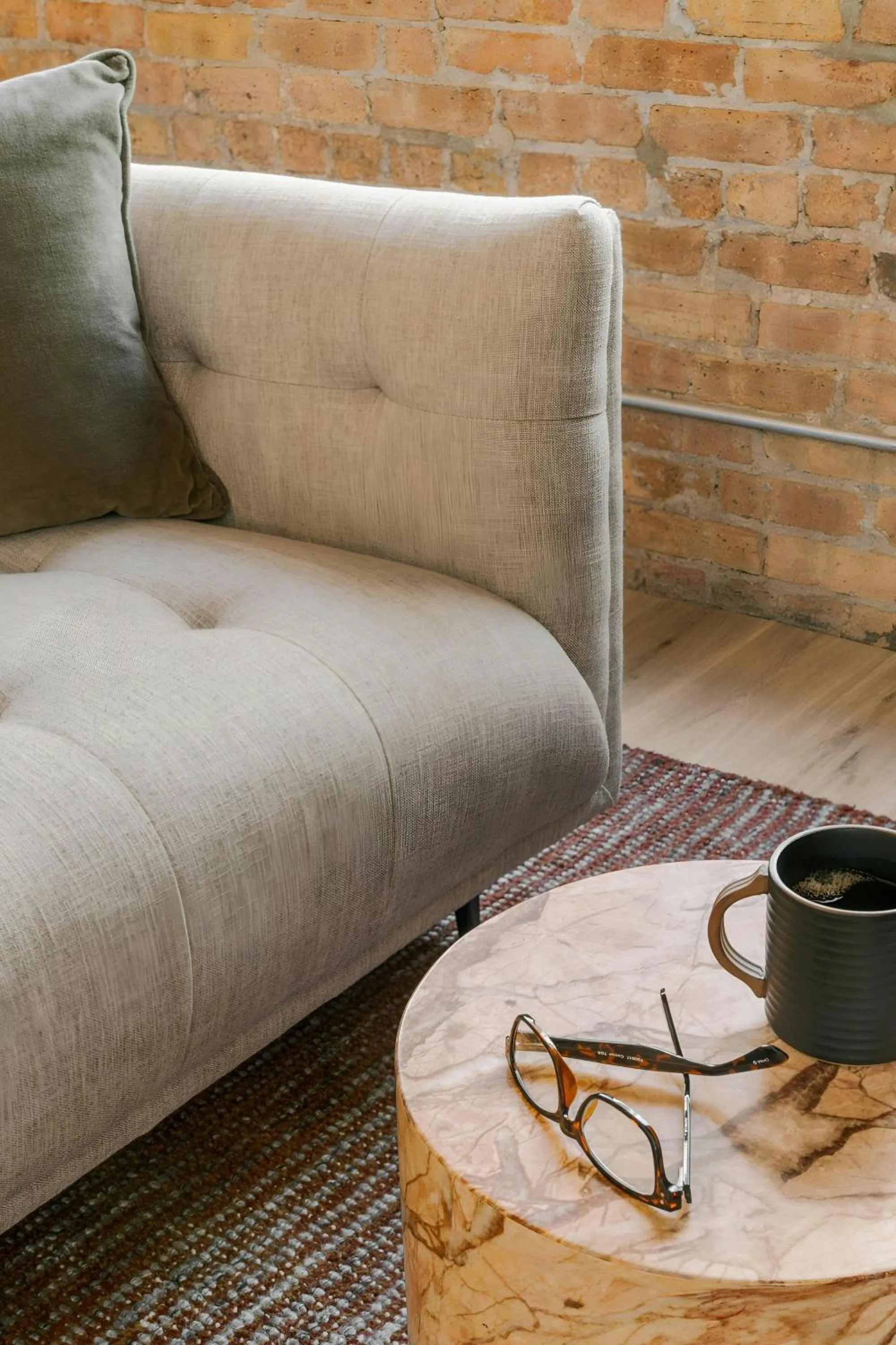 Living room in Sonder by Marriott Bonvoy The Burnham Apartments Loop