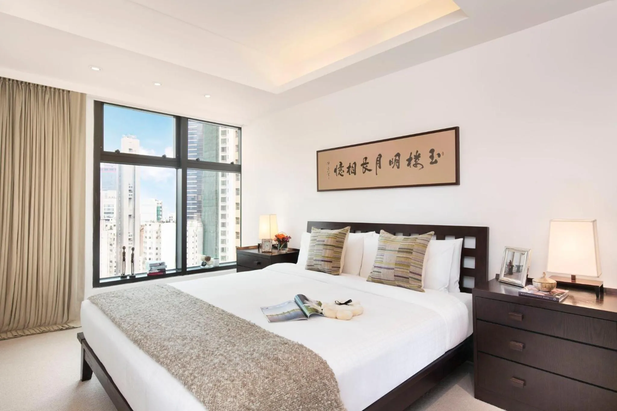 Photo of the whole room, Bed in Shama Central