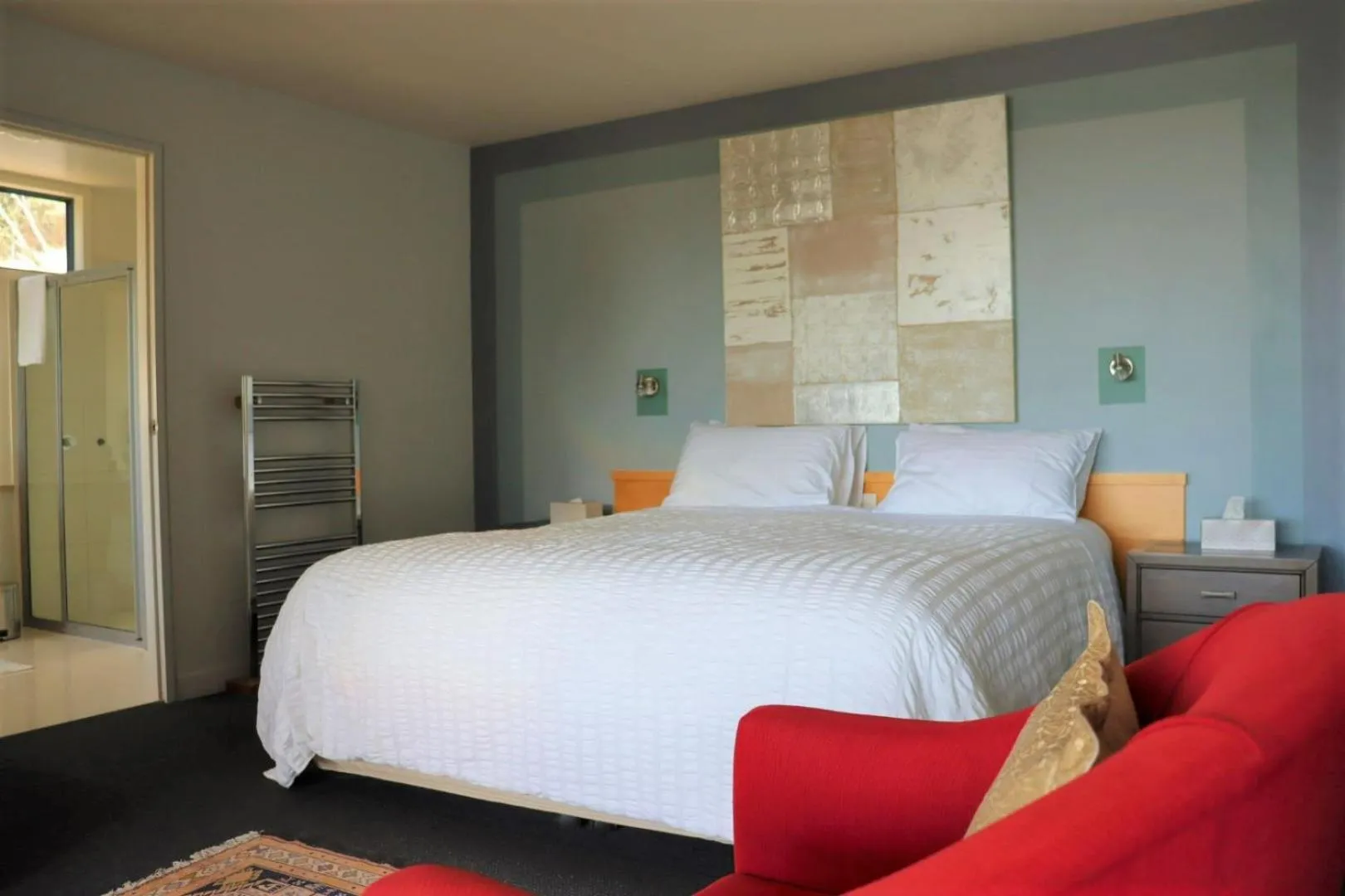 Bedroom, Bed in Tamar Ridge Winery Apartments