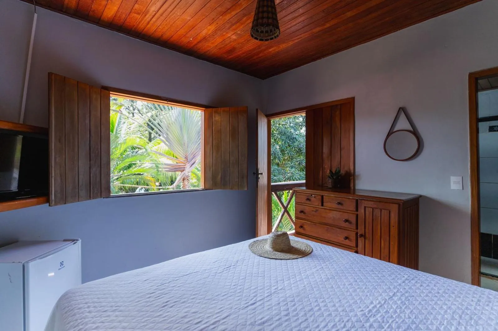 Bed in Pousada Villa Mares