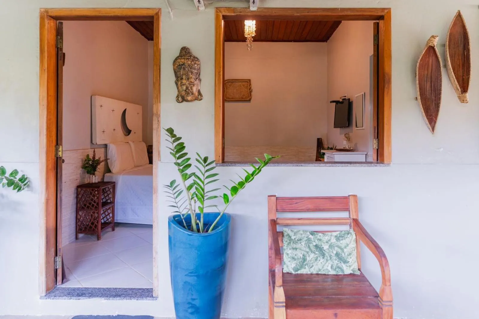 Seating area in Pousada Villa Mares