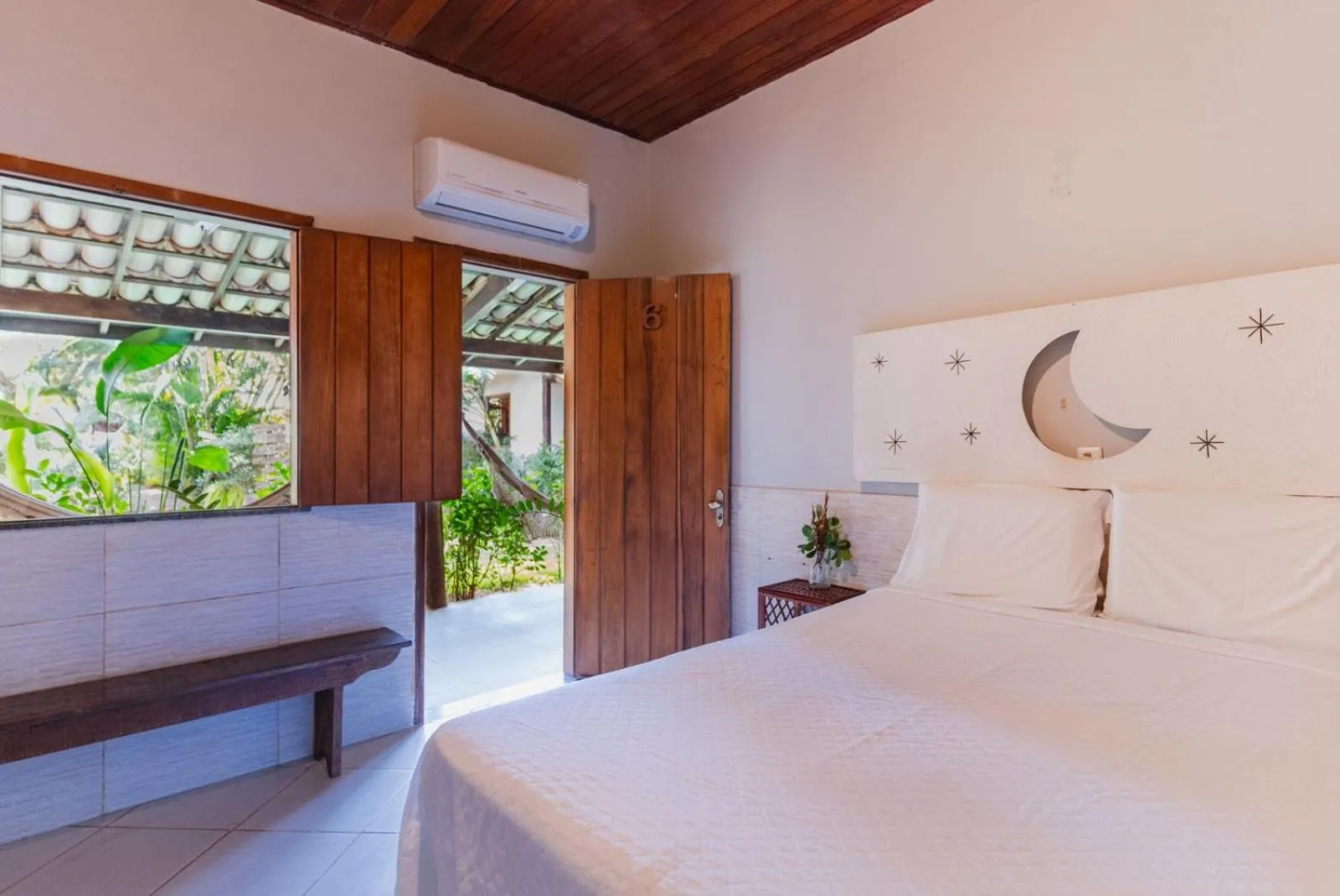 Bed in Pousada Villa Mares